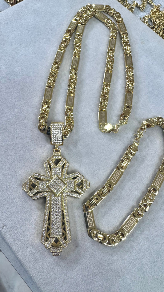 combo kit croce Acciaio oro*191