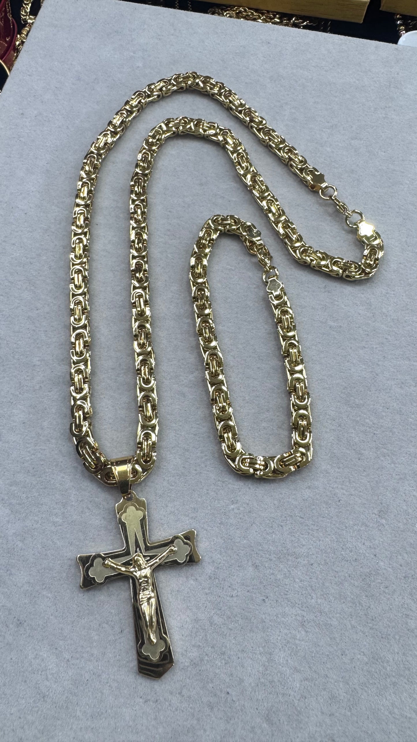 Combo Kit croce acciaio oro *235