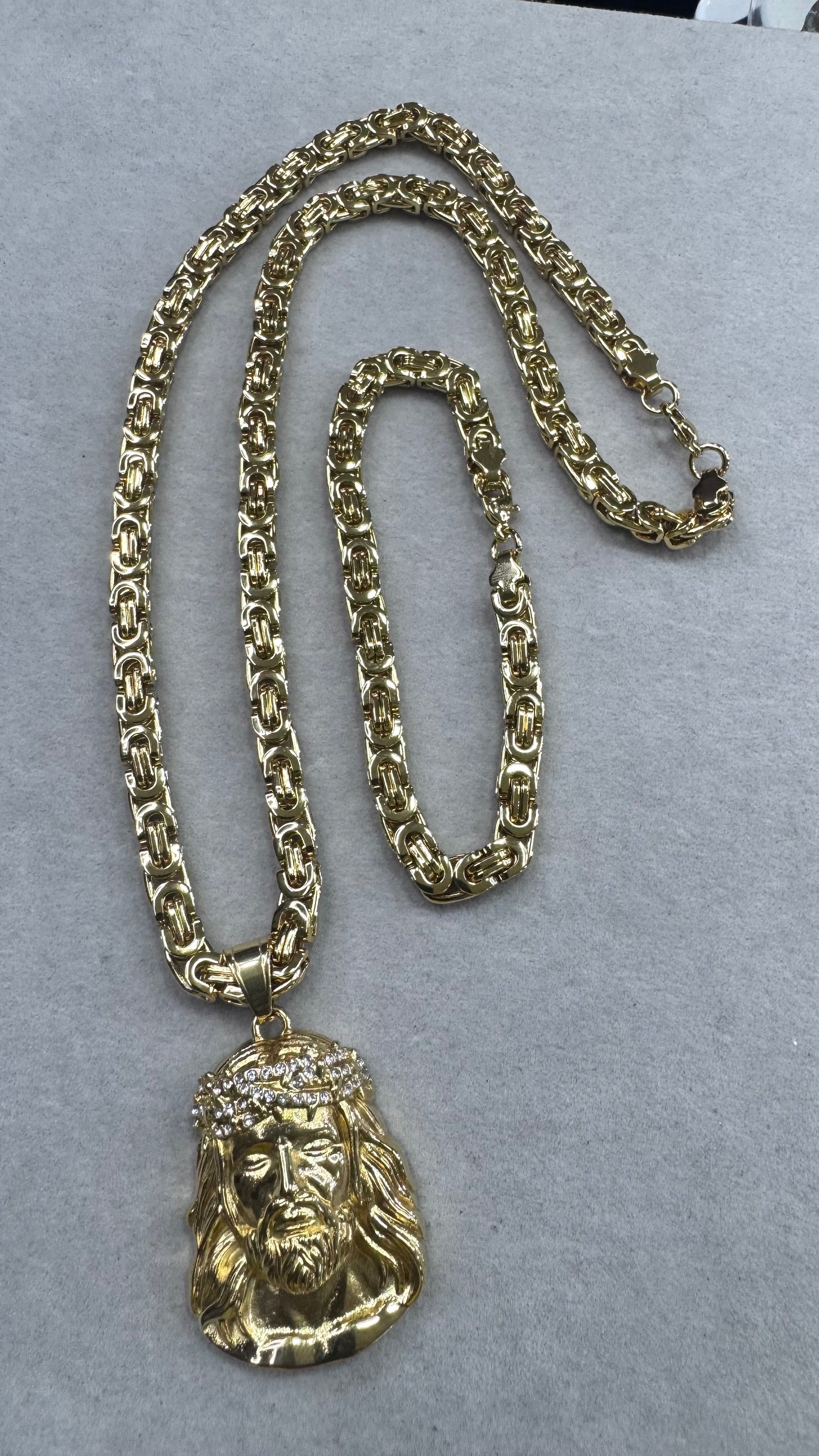 Combo Kit Gesù acciaio oro *238