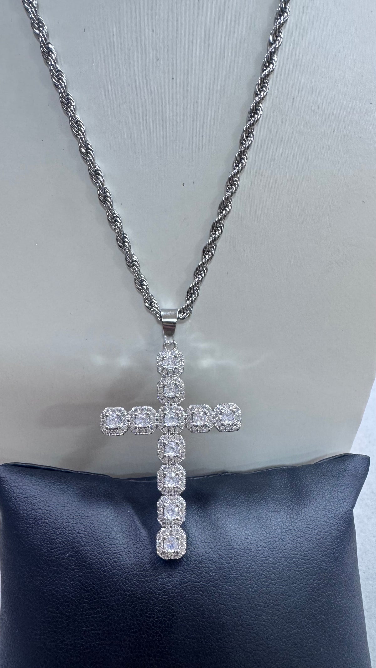 Collana con croce HAALAND ACCIAIO ORO *345
