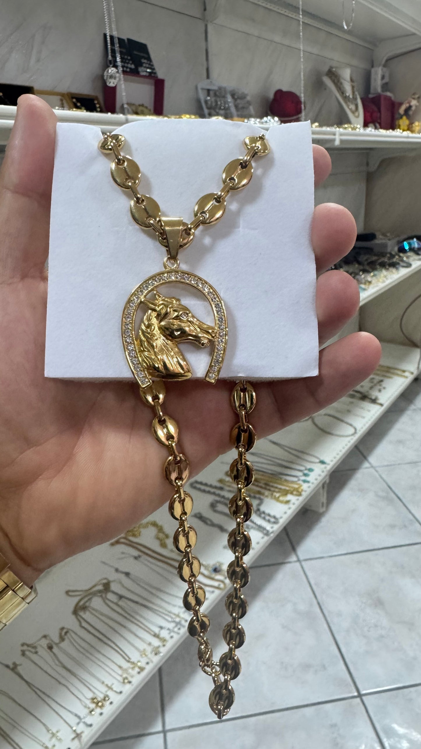 Combo kit cavallo acciaio oro *147