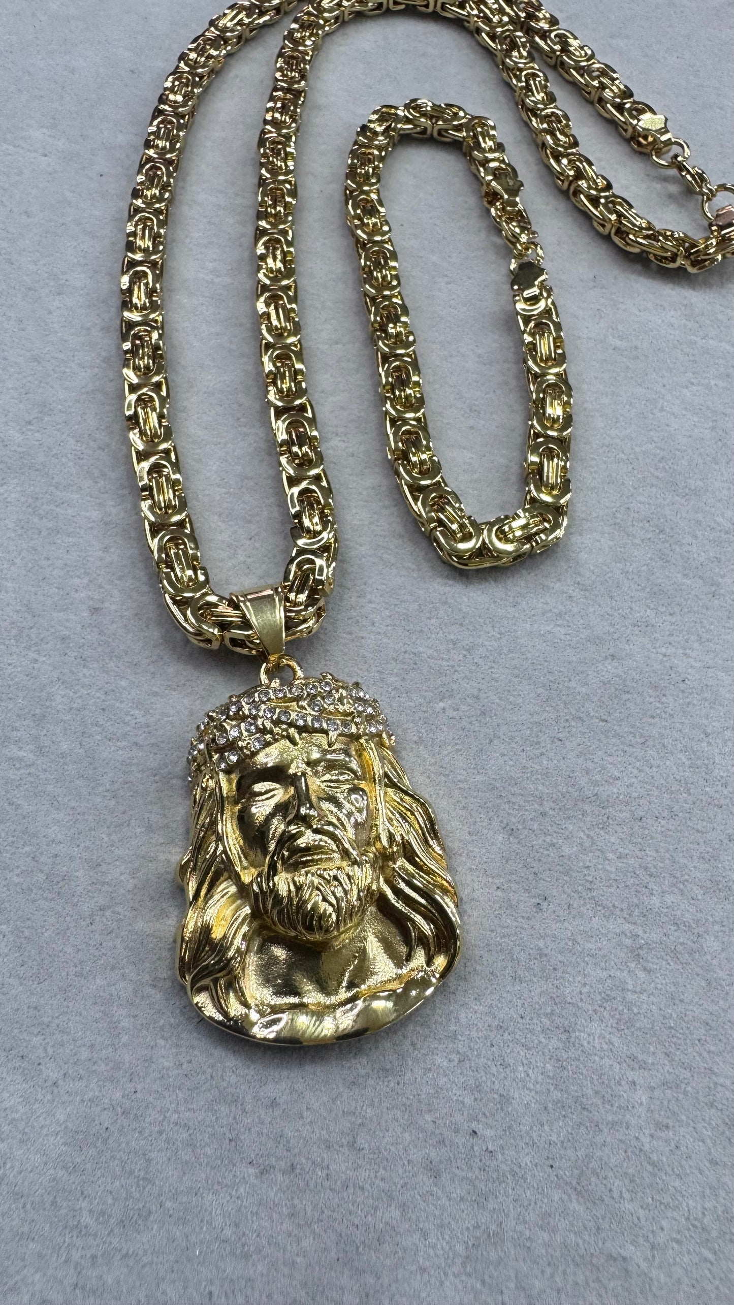 Combo Kit Gesù acciaio oro *238