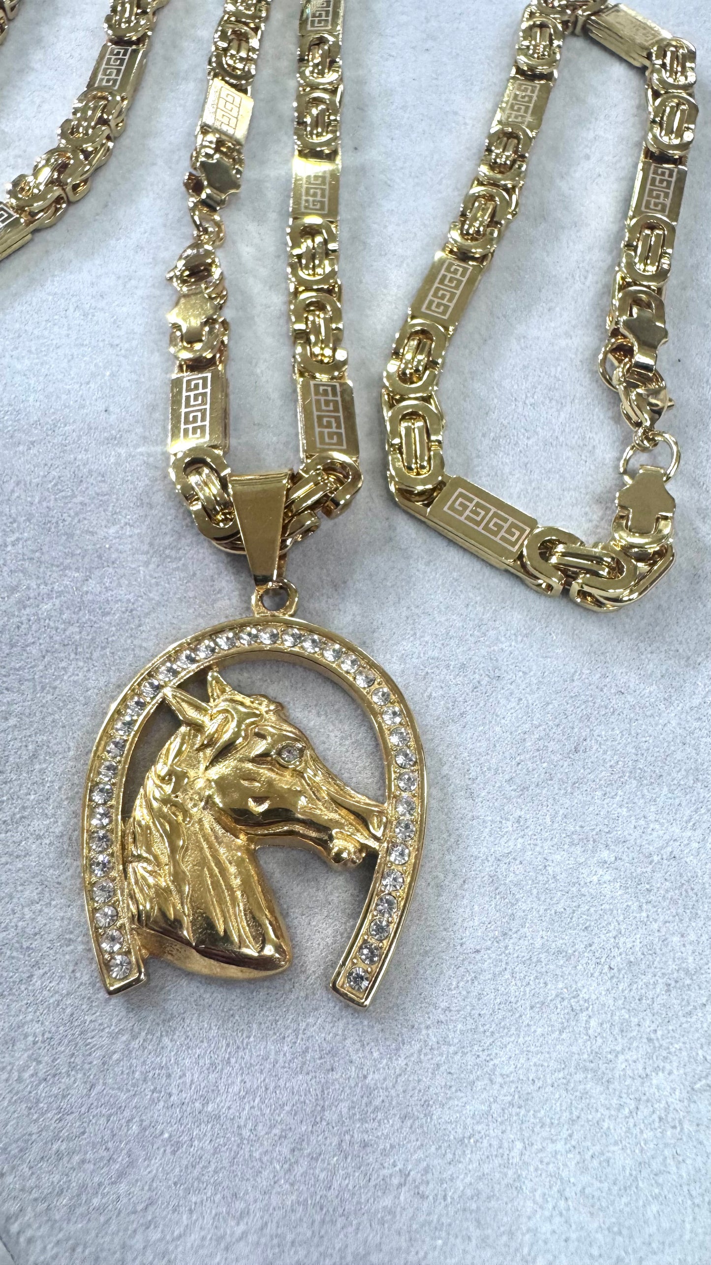 combo kit cavallo Acciaio oro*195
