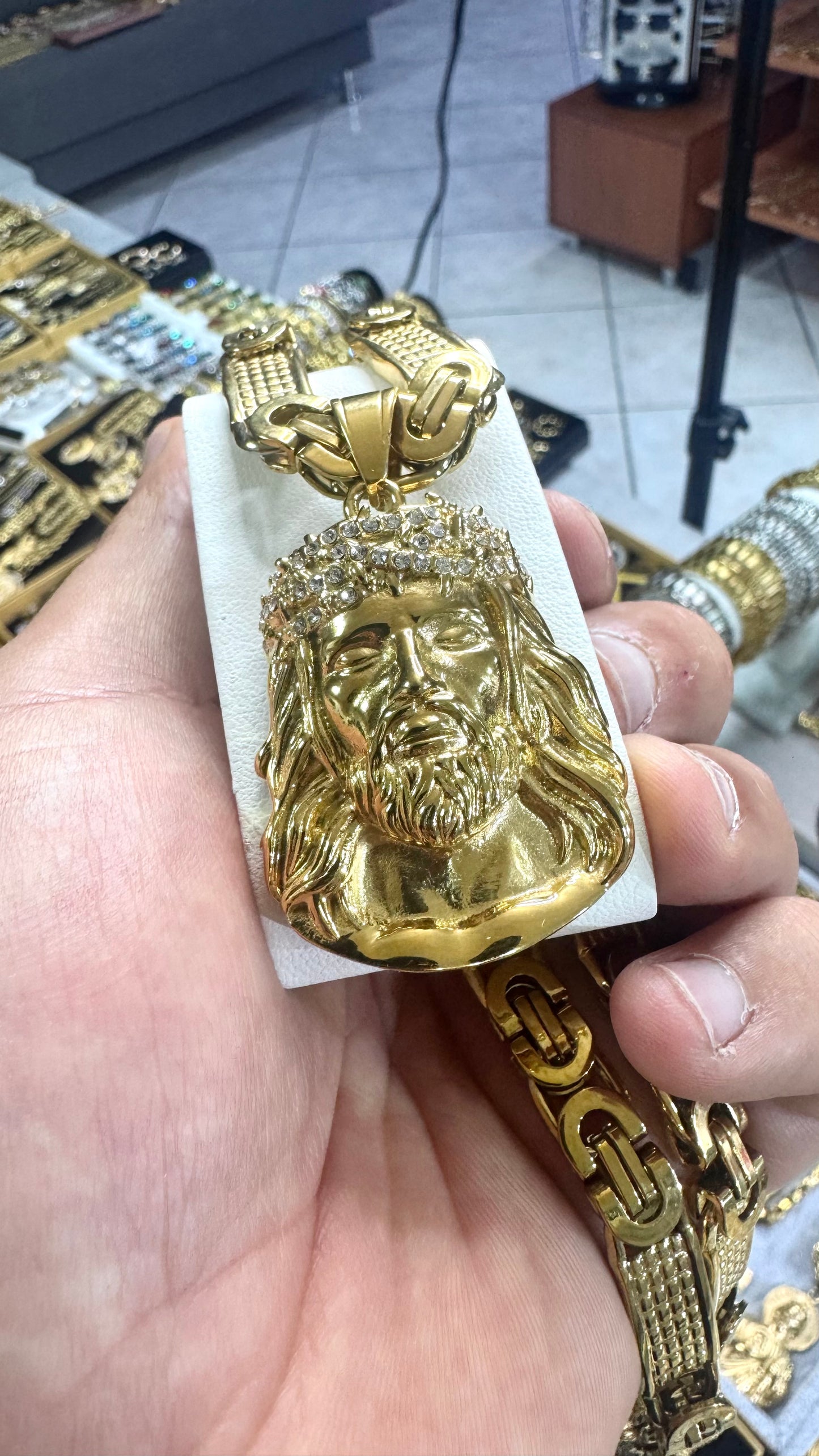 combo kit Gesù Acciaio oro*174