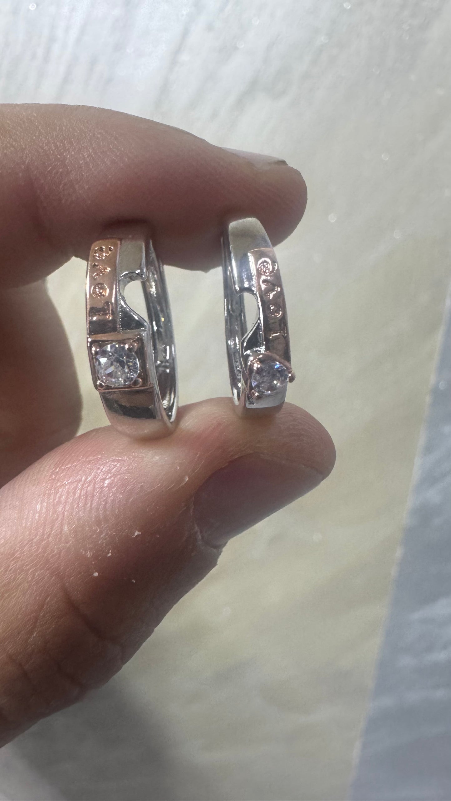 Coppia fedi/fedine Argento *08