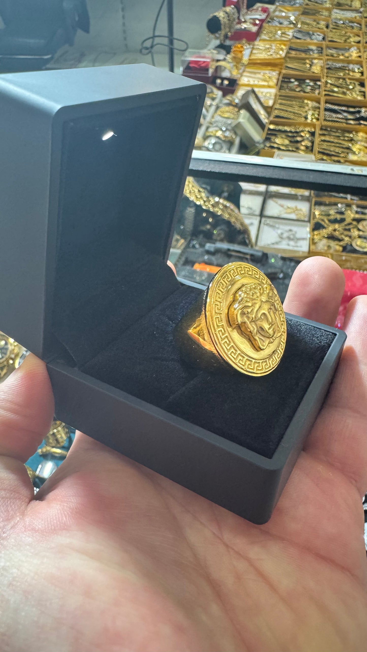 Anello medusa acciaio *15