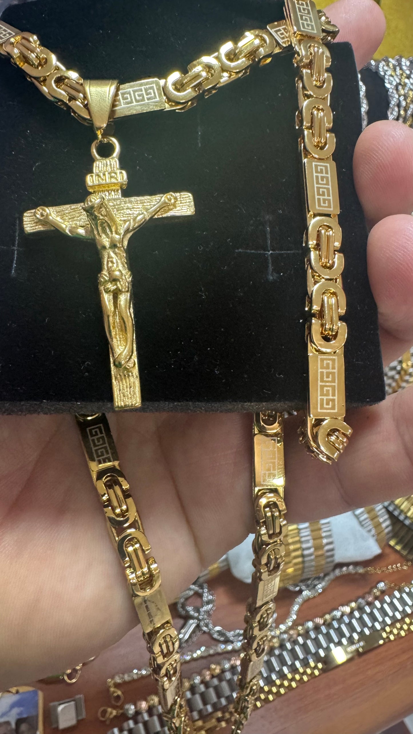 Combo kit acciaio oro *86