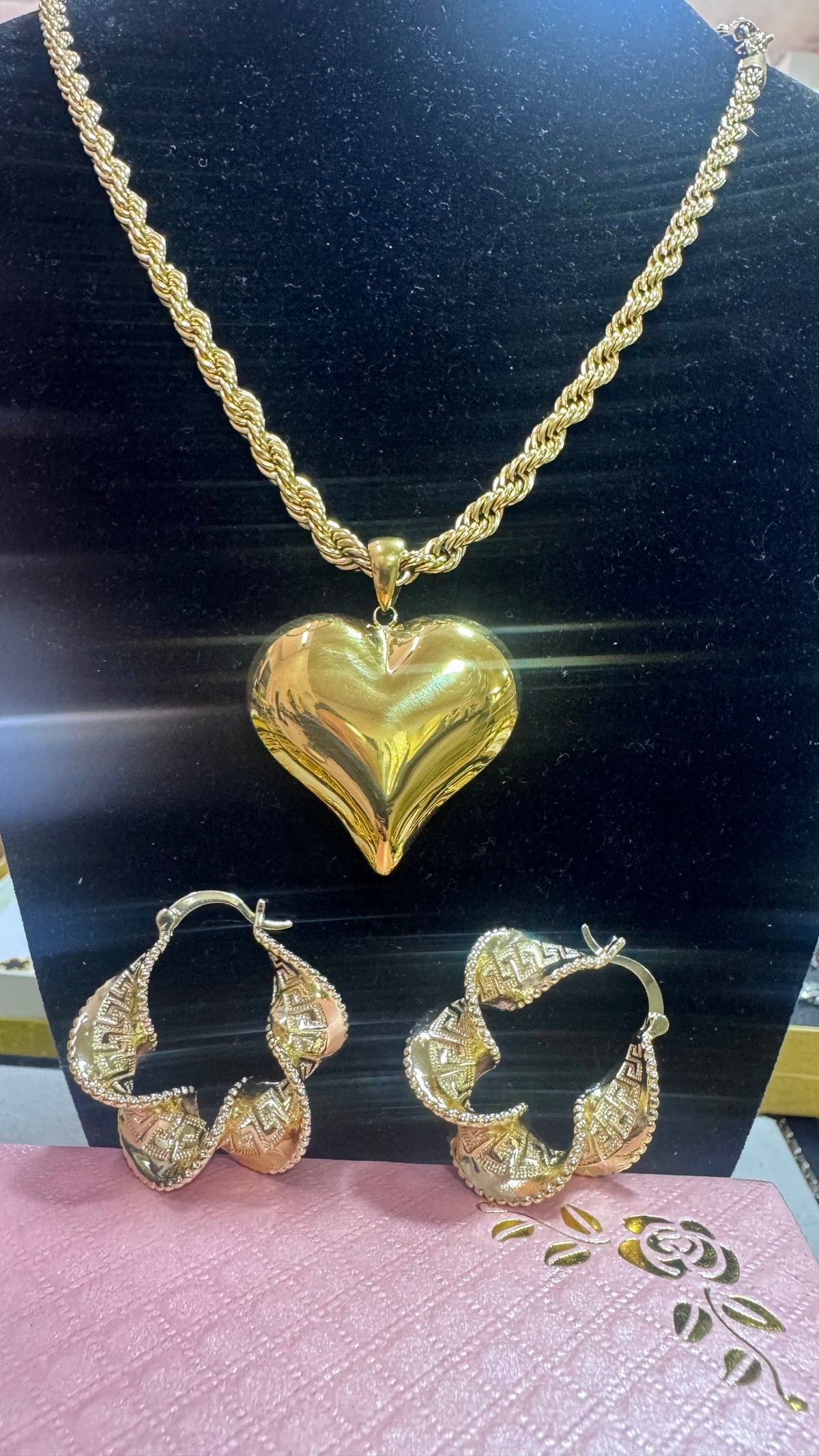 Combo kit Ada cuore bomba più orecchini *57567