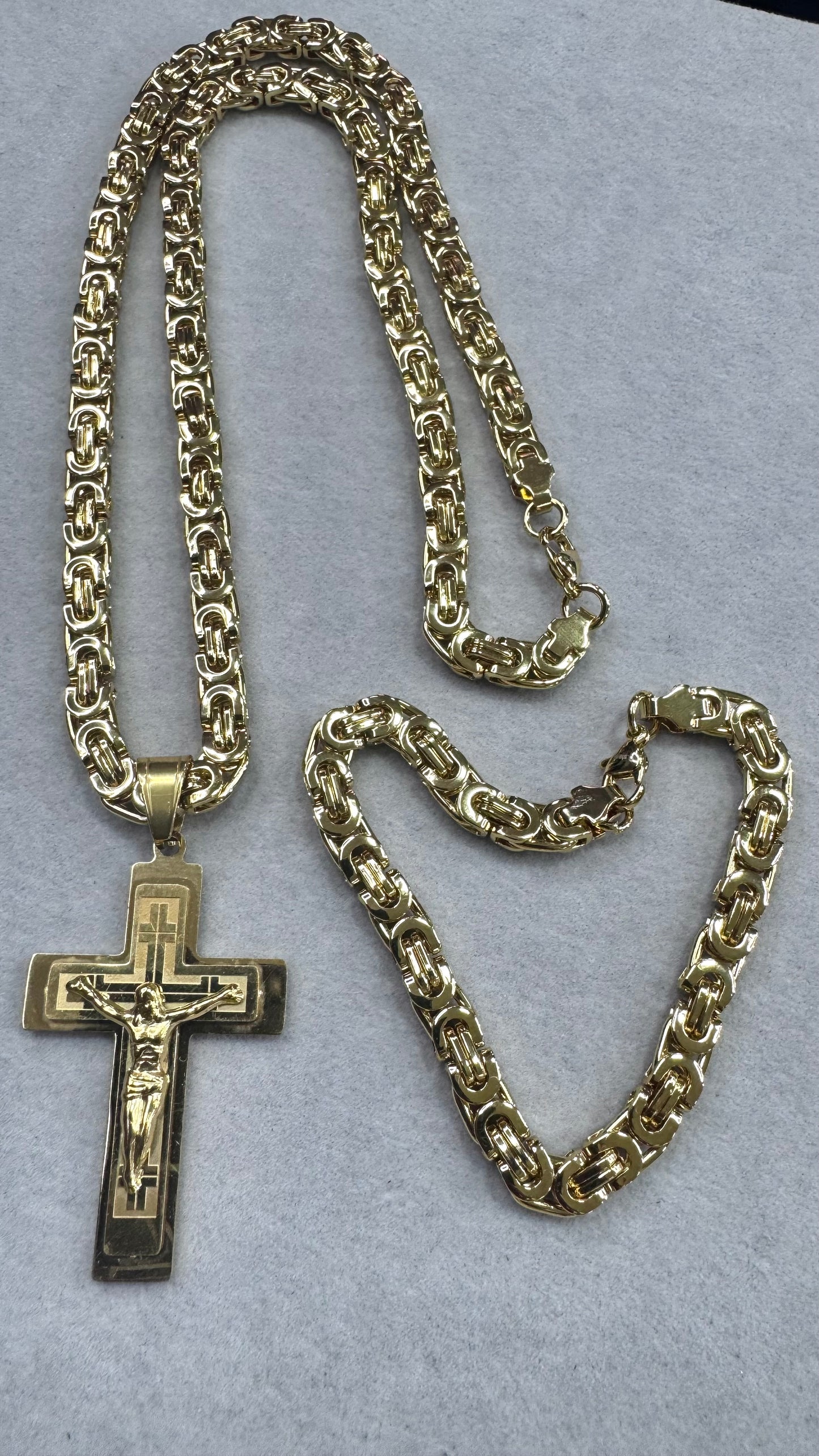 Combo Kit catena  acciaio oro *232
