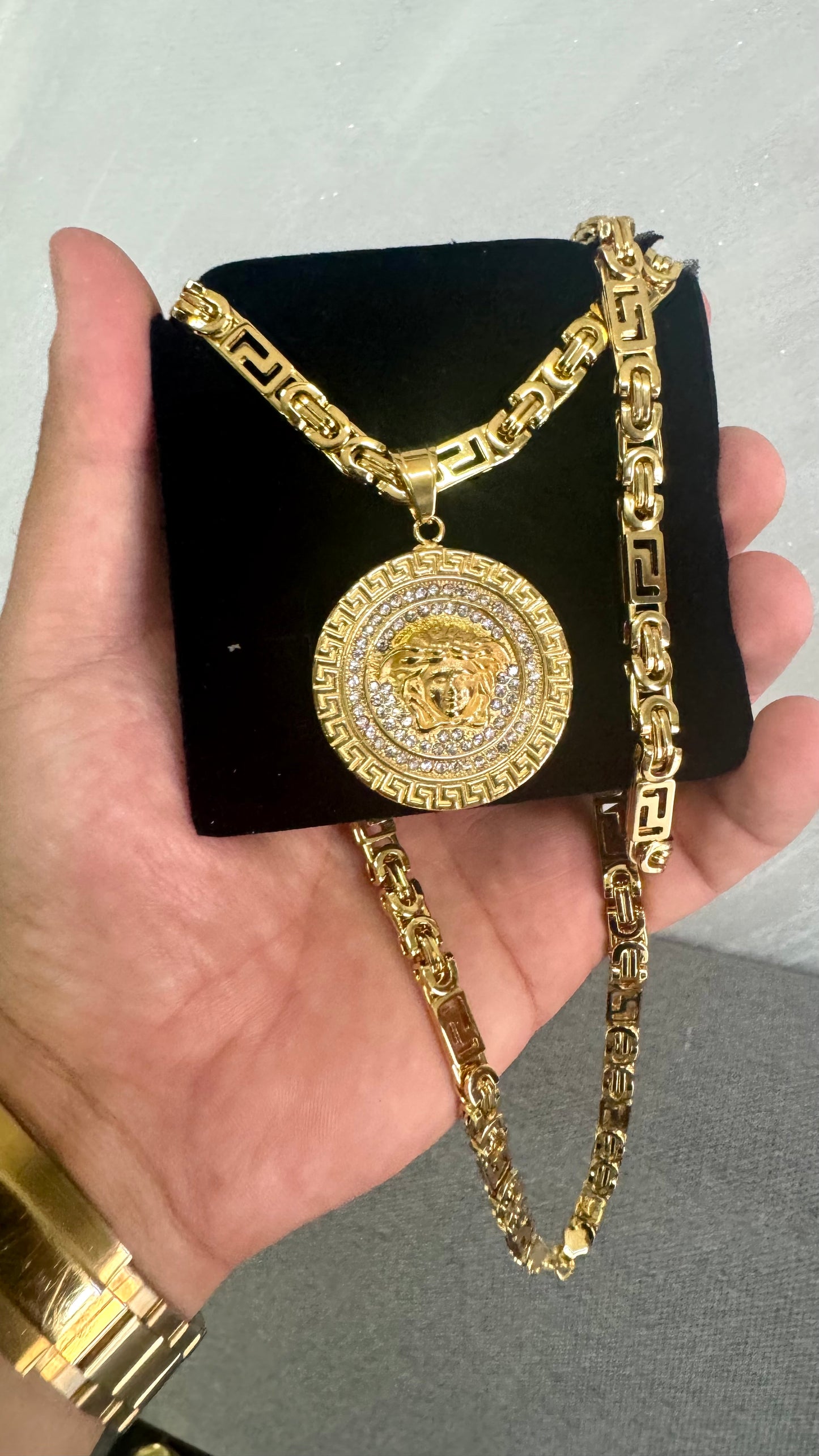Combo kit medusa acciaio oro *118