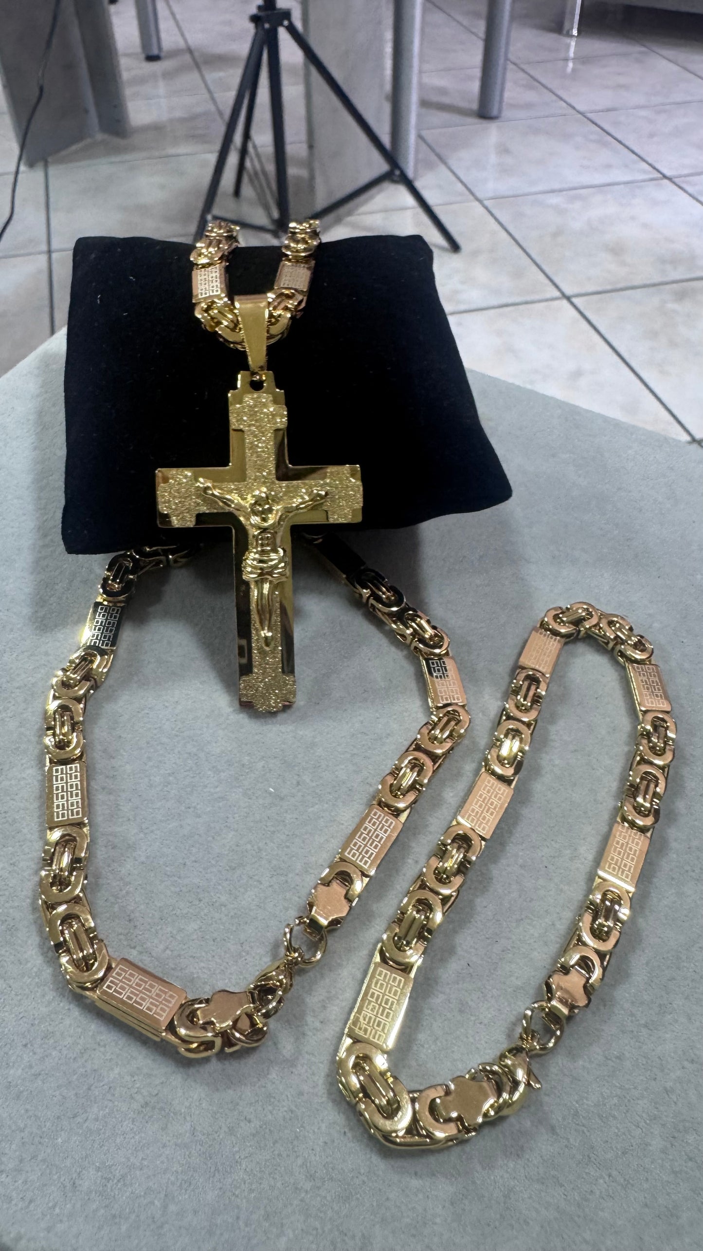 combo kit croce Acciaio oro*173