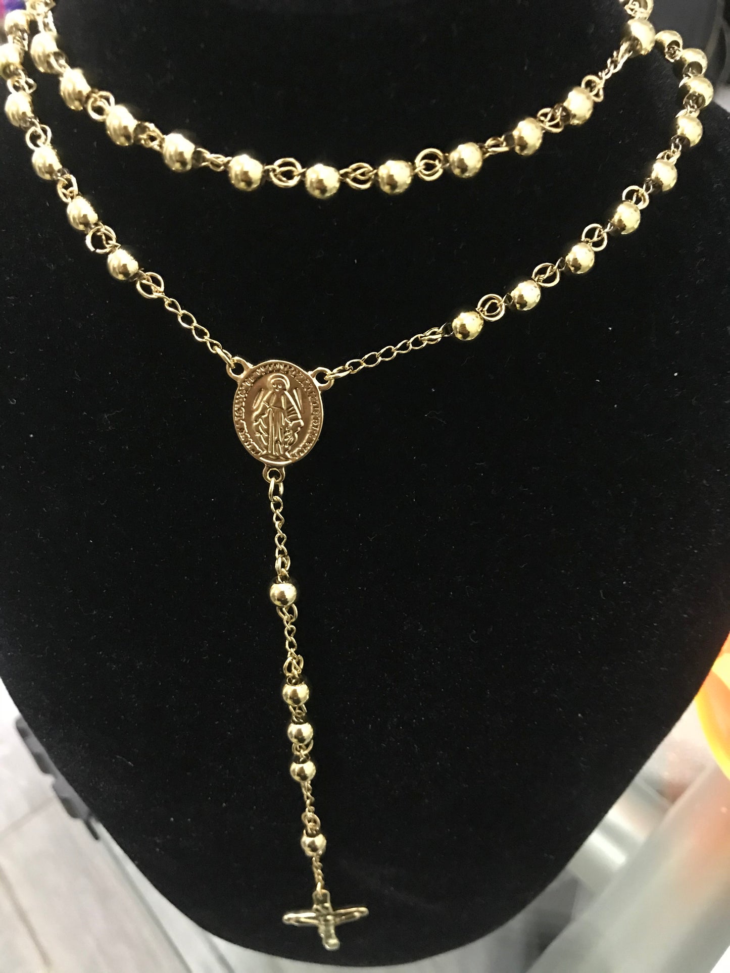 Rosario oro acciaio *28