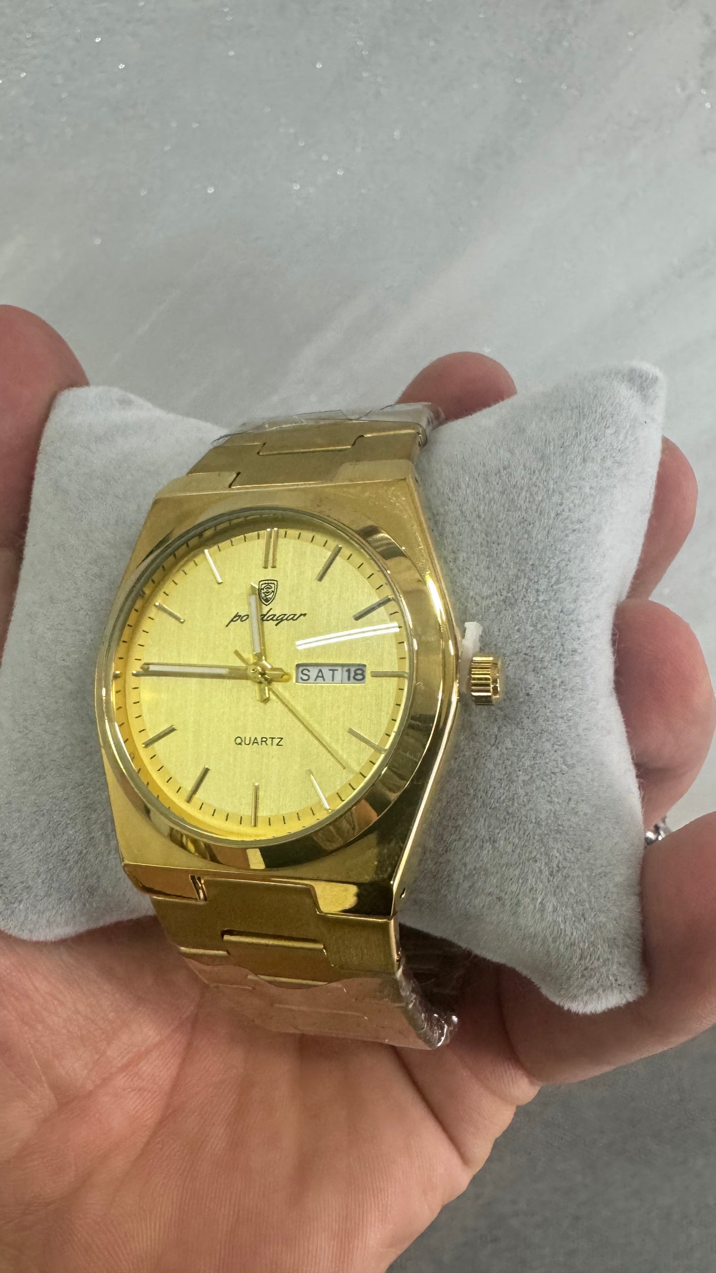 Orologio acciaio oro *32