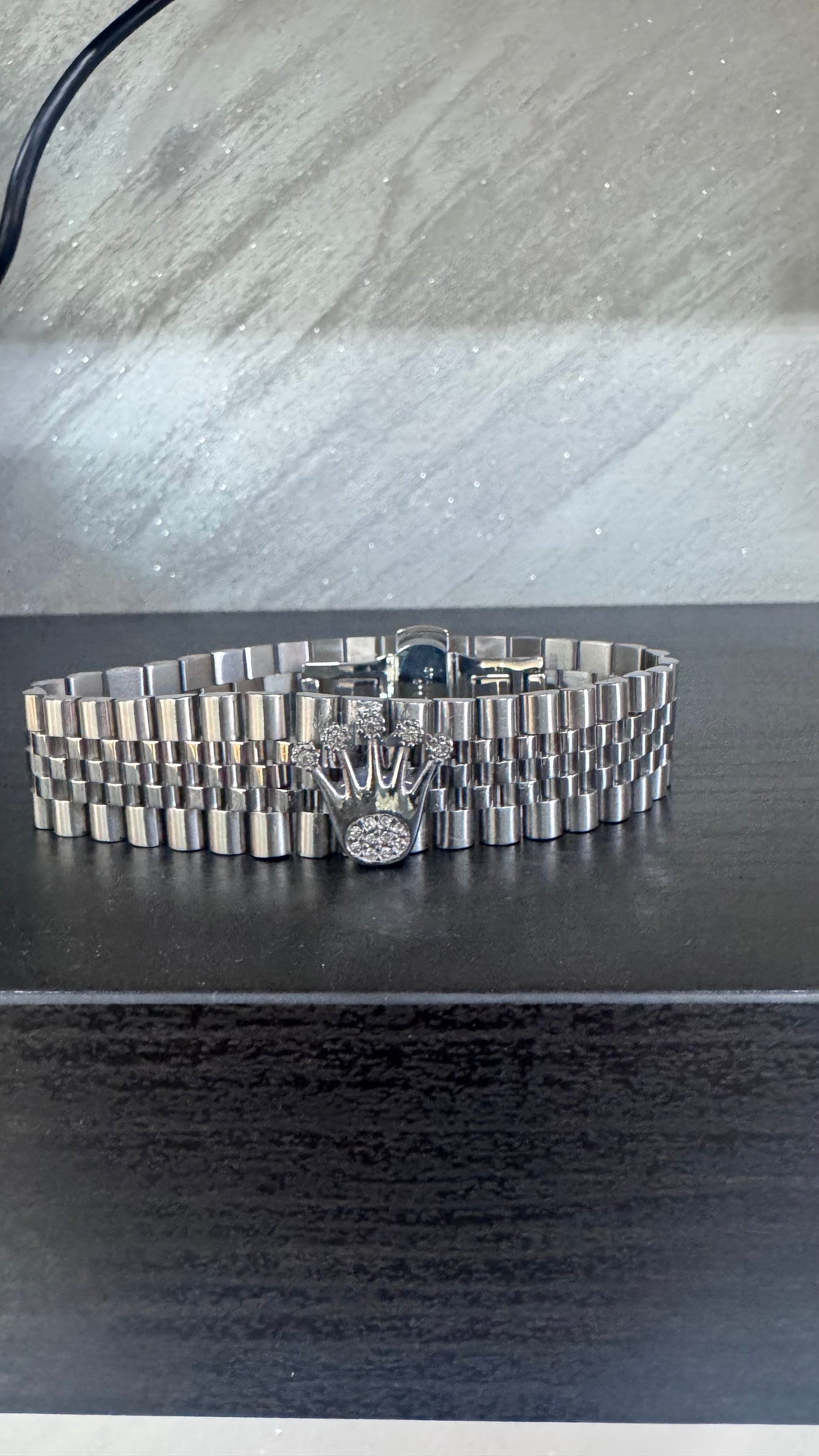 Bracciale modello giubileo 22 mm acciaio Argento*65