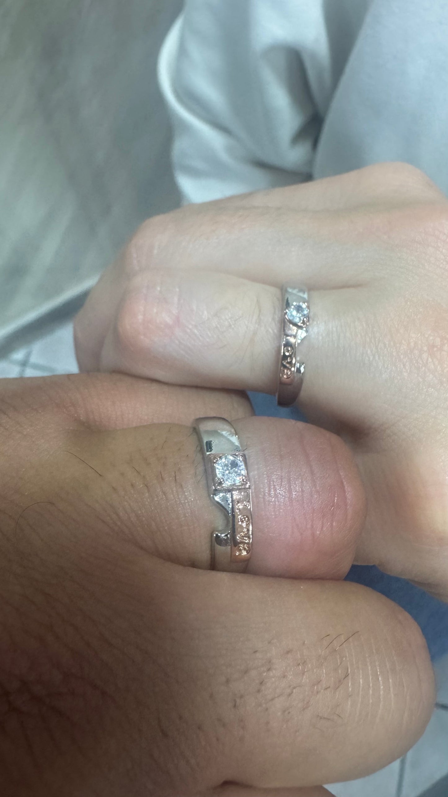 Coppia fedi/fedine Argento *08