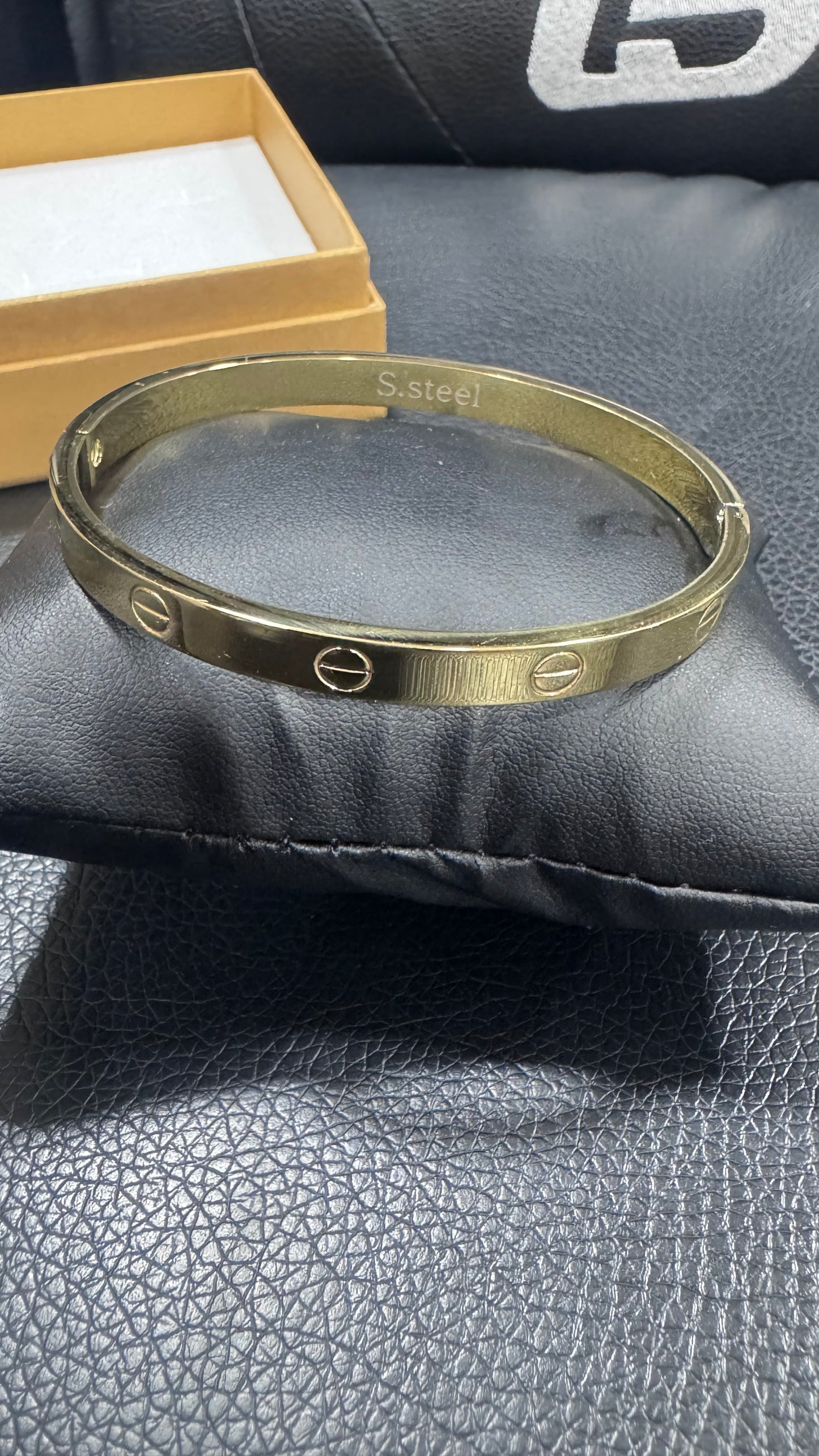 Bracciale Rigido acciaio oro *71