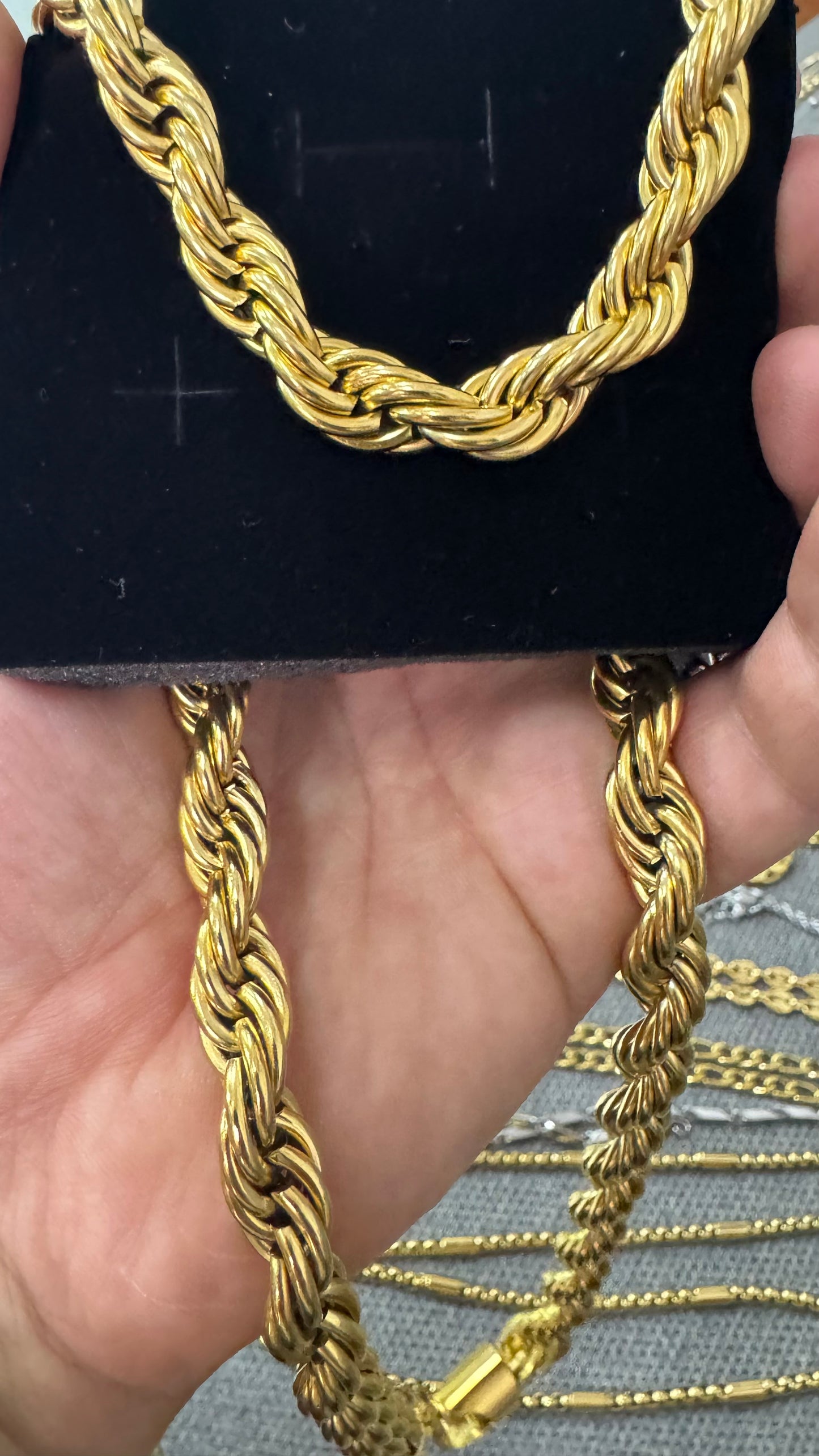 Collana lunga 60 cm12 mm spessore *10