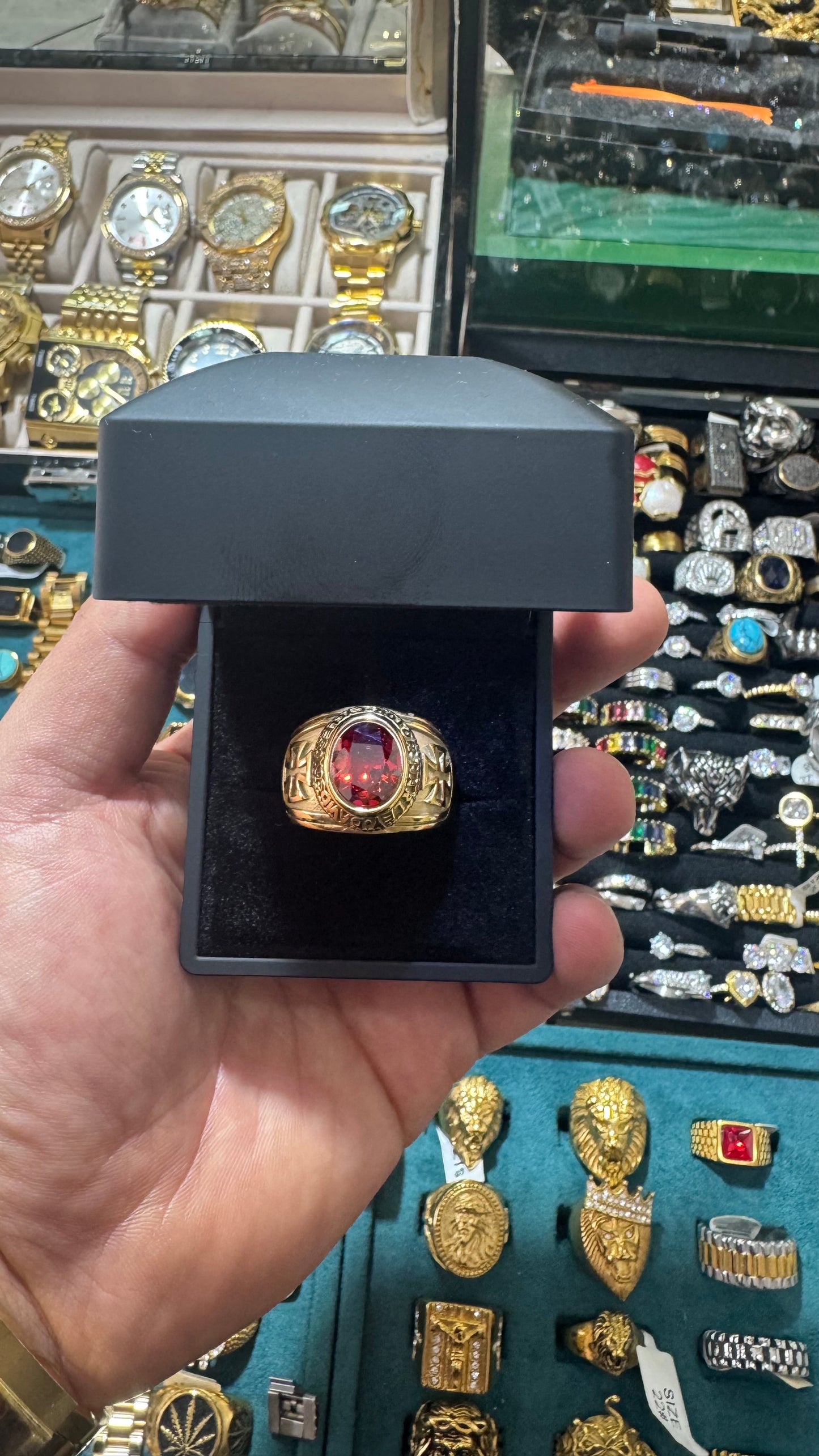 Anello pietra rossa *20