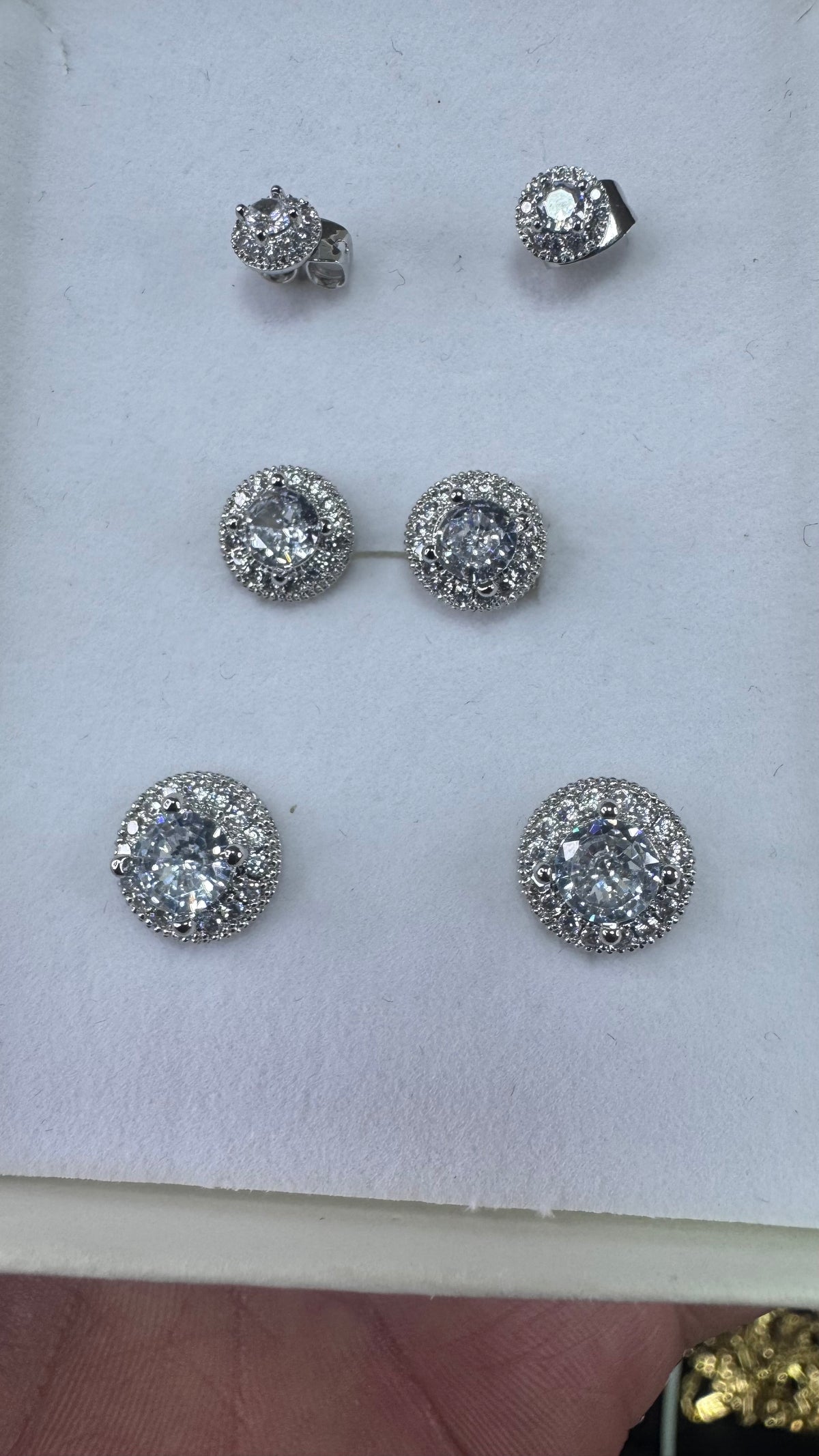 Orecchini Punto luce modello Ronaldo X 3 coppie *0007