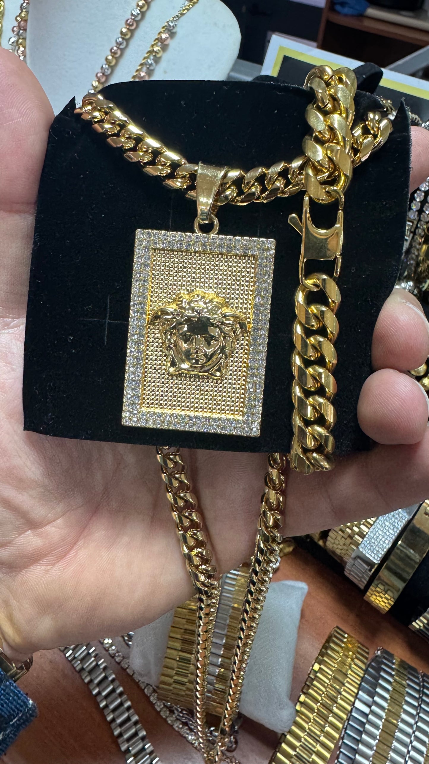 Combo kit acciaio medusa oro *77
