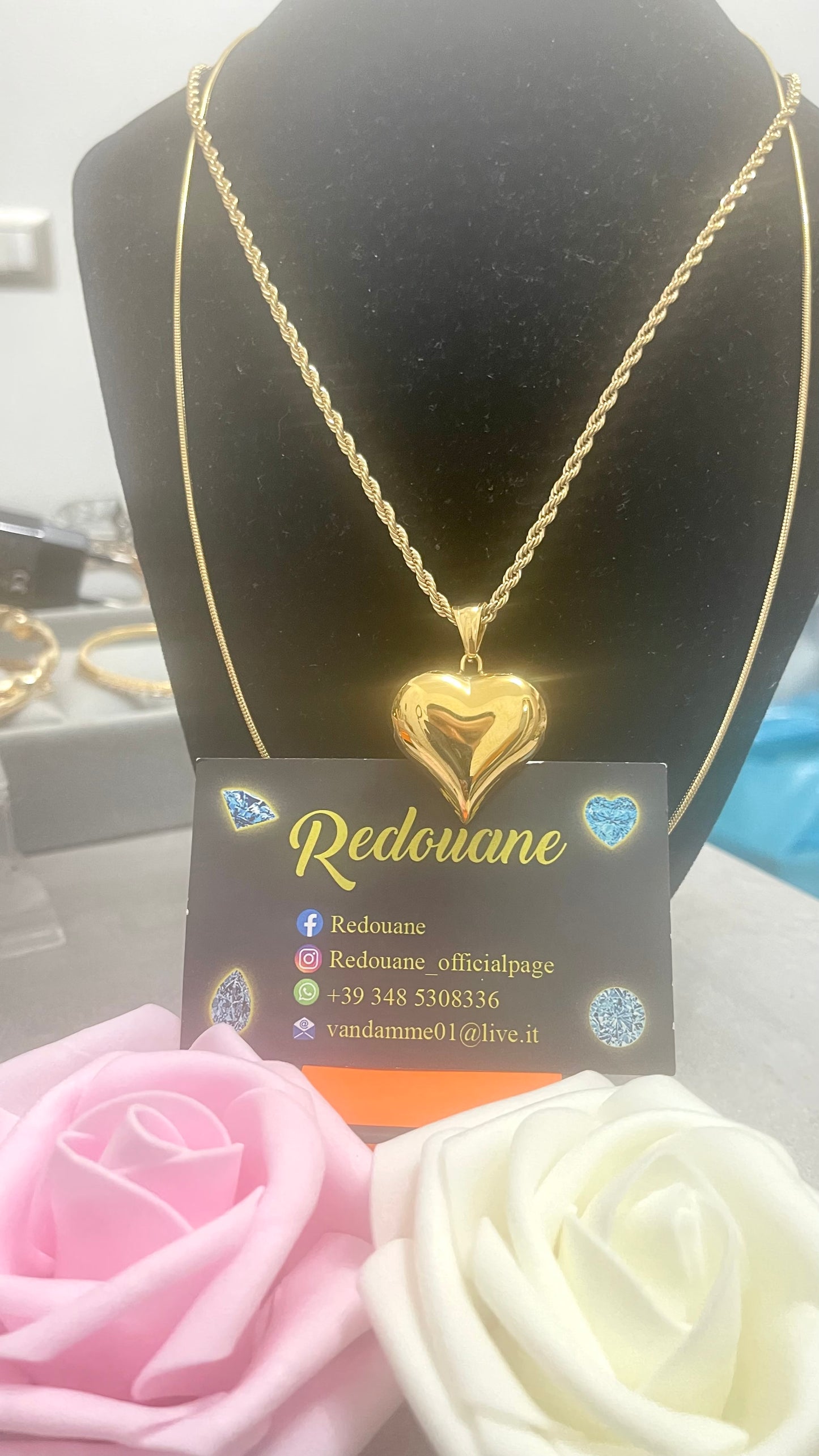 Collana con cuoricino acciaio *05