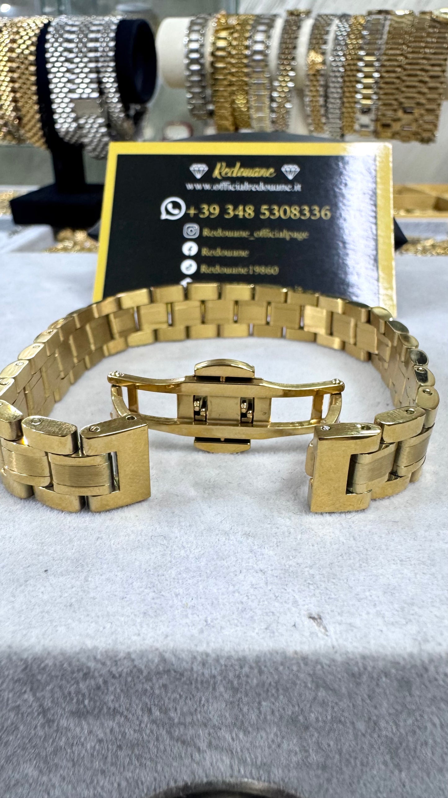 Bracciale modello president acciaio oro *62