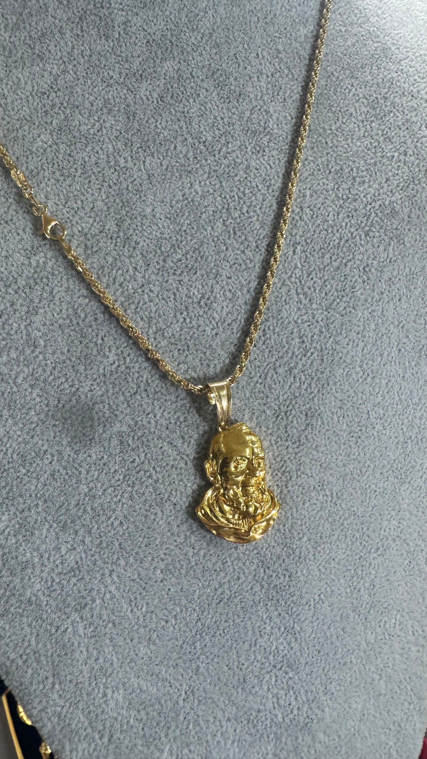 Collana Argento 925 padre pio *604