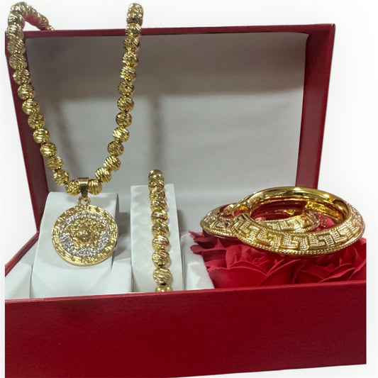 Combo tris milleluci medusa oro*15