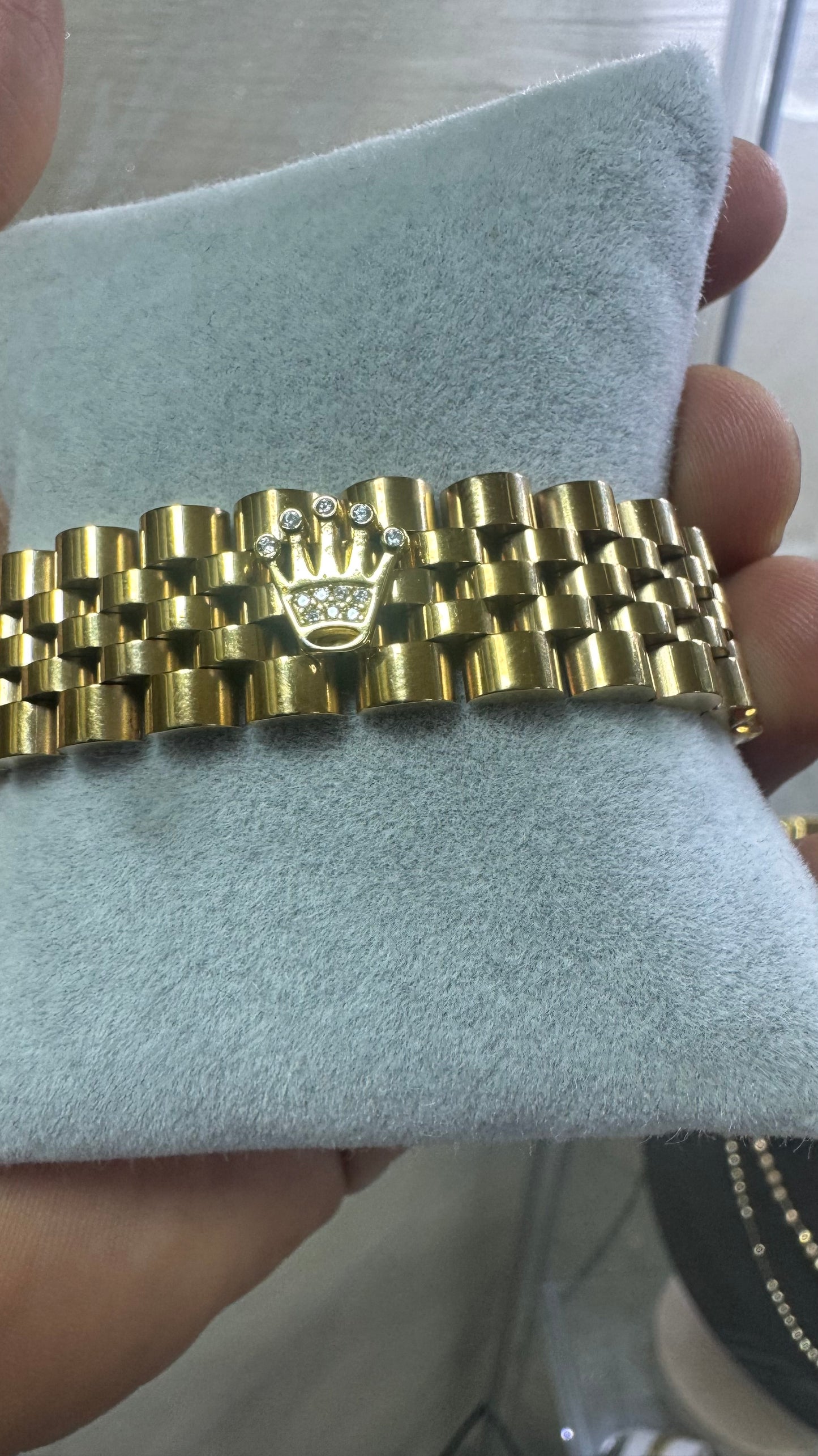 Bracciale giubileo con corona acciaio *38