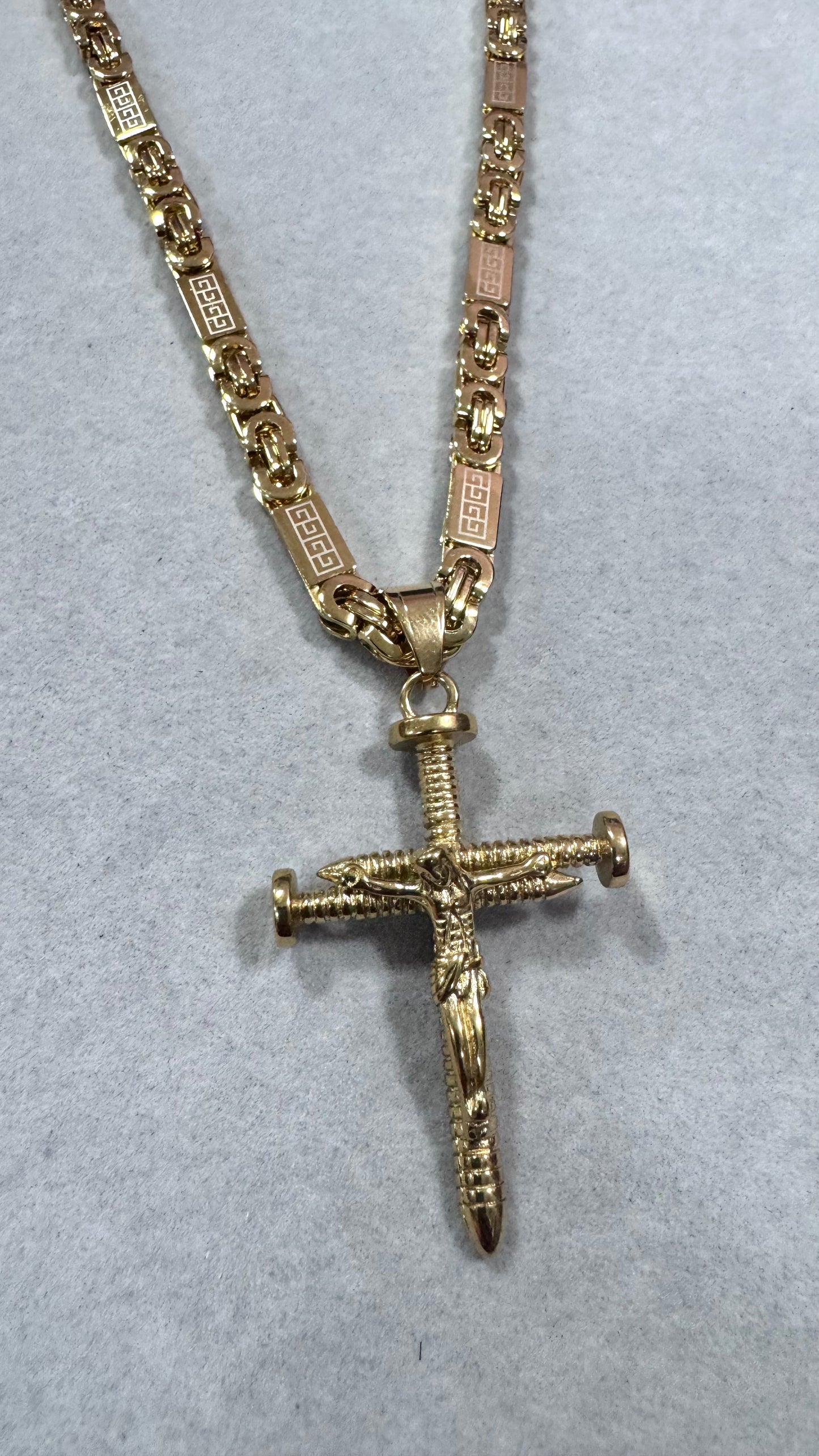 Combo Kit croce Chiodo acciaio oro *253