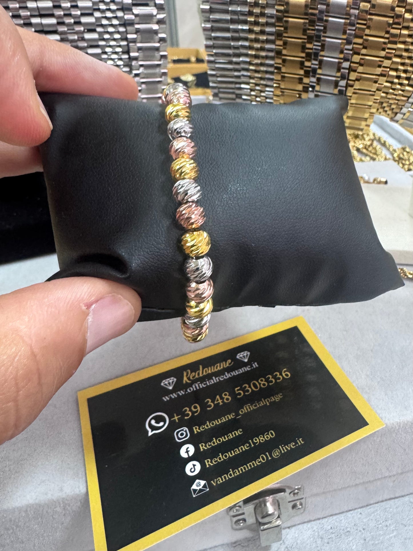 Bracciale MILLELUCI tricolori acciaio *54