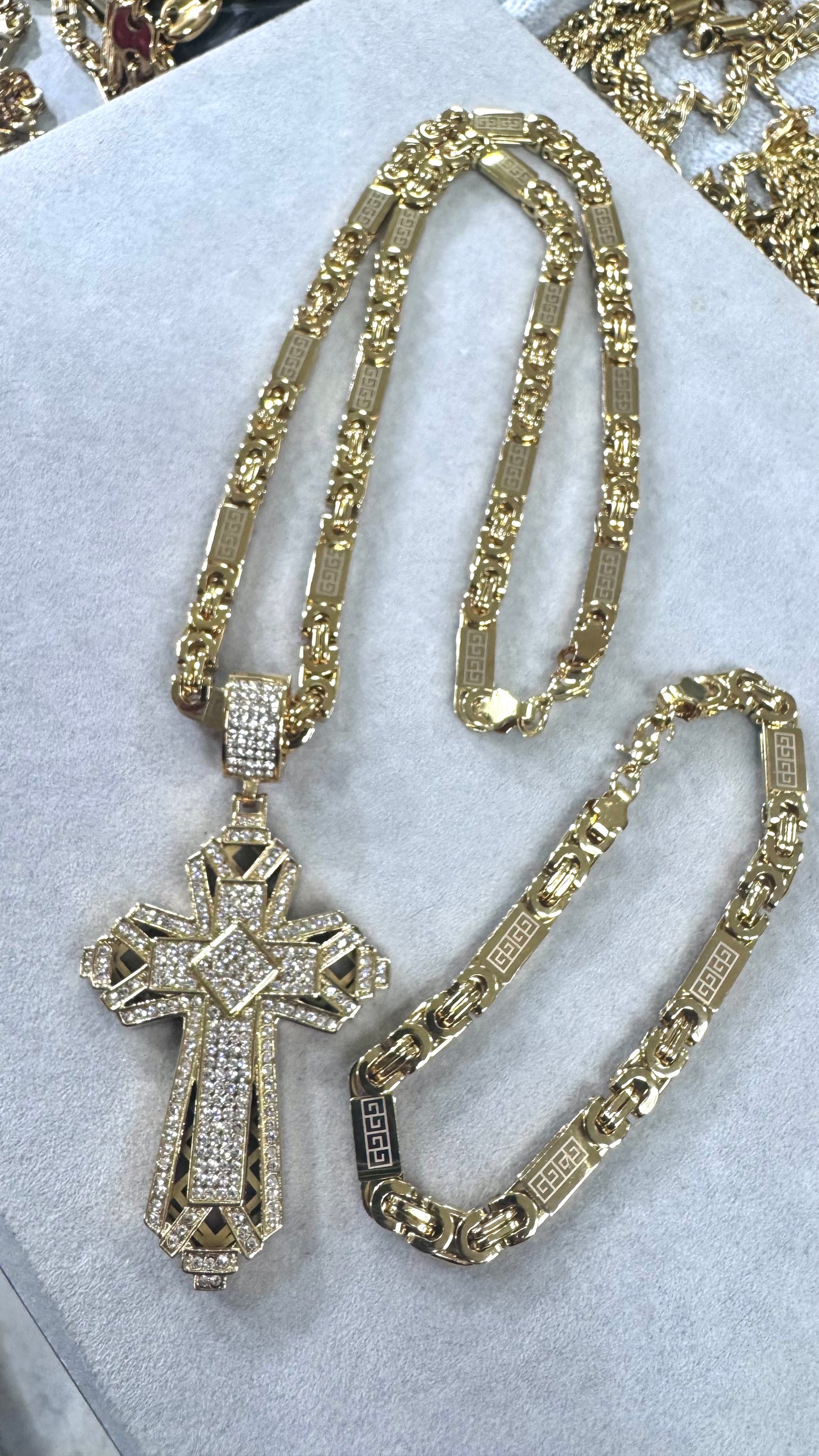 combo kit croce Acciaio oro*191