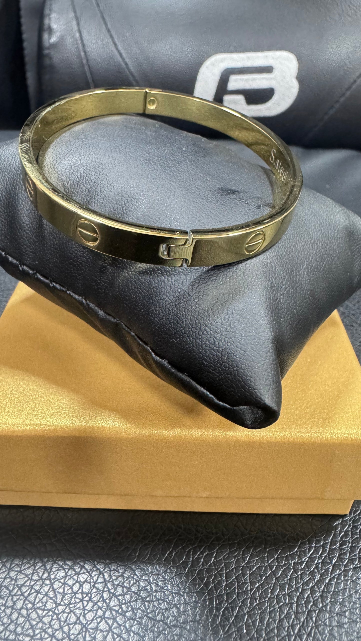 Bracciale Rigido acciaio oro *71