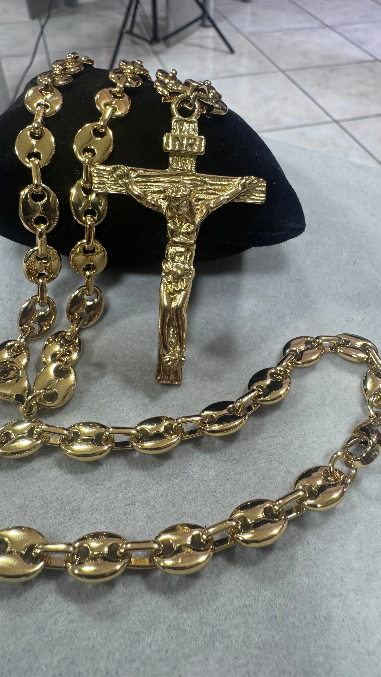 Combo Kit croce marina acciaio oro *258