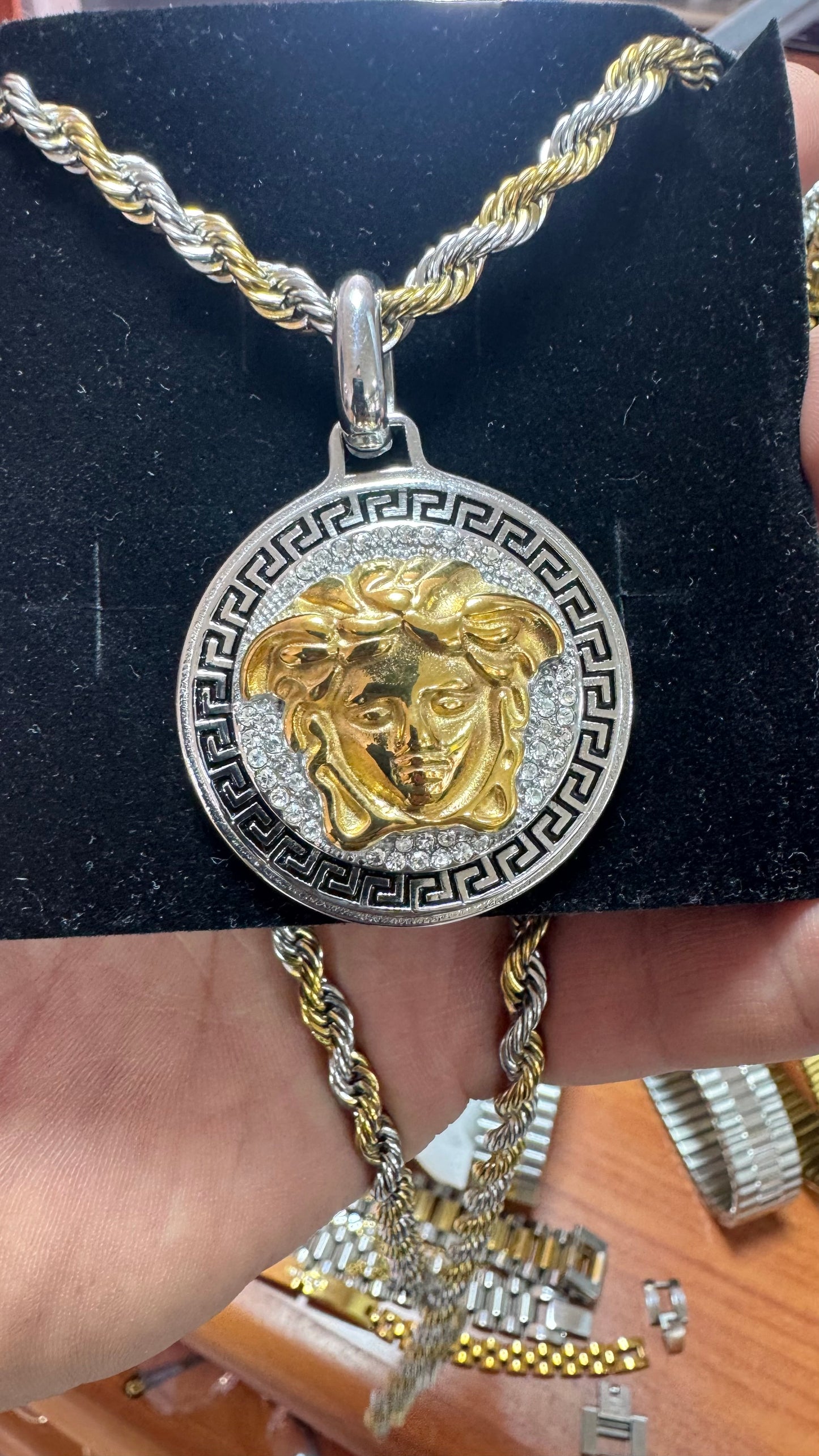 Combo kit acciaio medusa bicolore *102