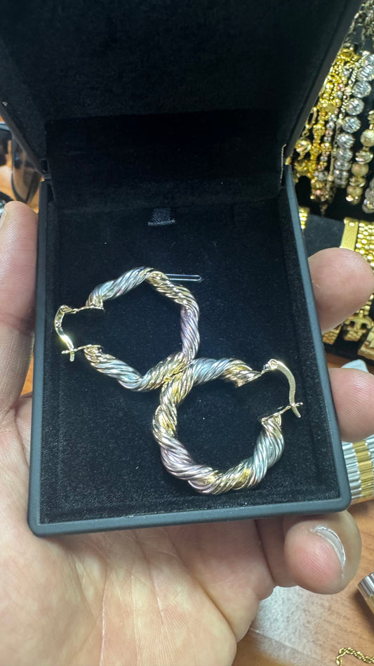 Orecchini intrecciati donna  *43