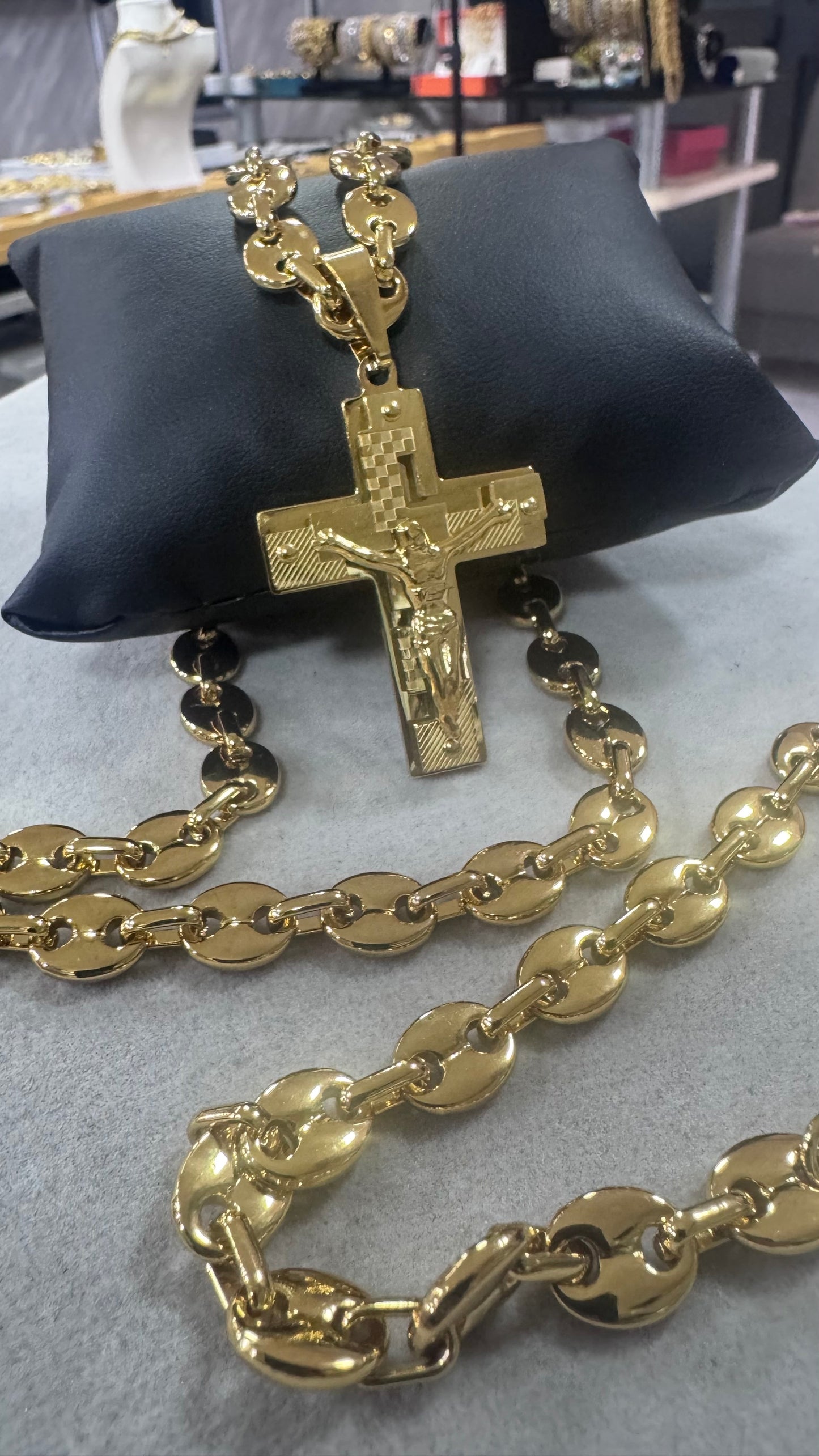 Combo Kit croce marina acciaio oro *260