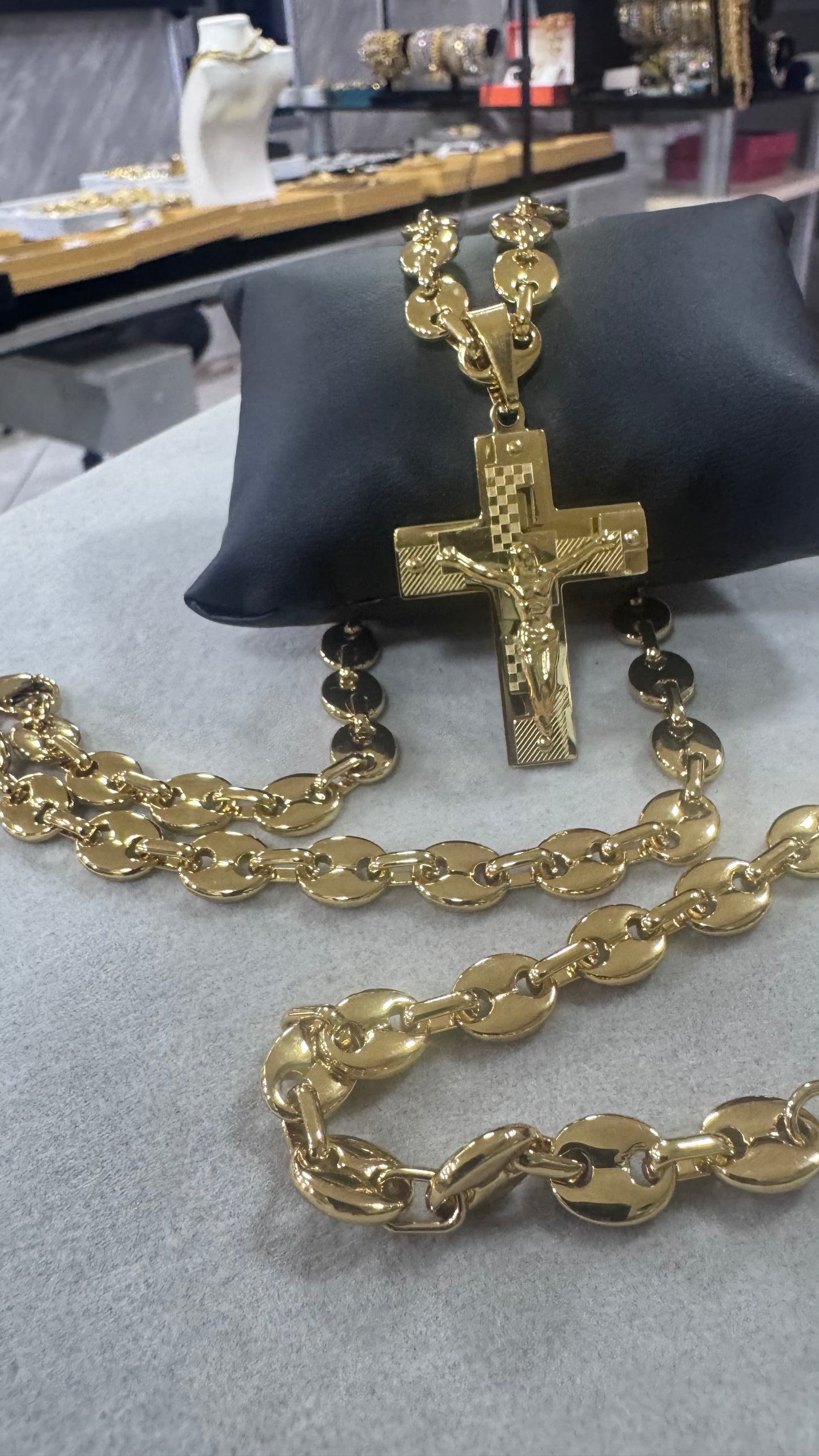 Combo Kit croce marina acciaio oro *260