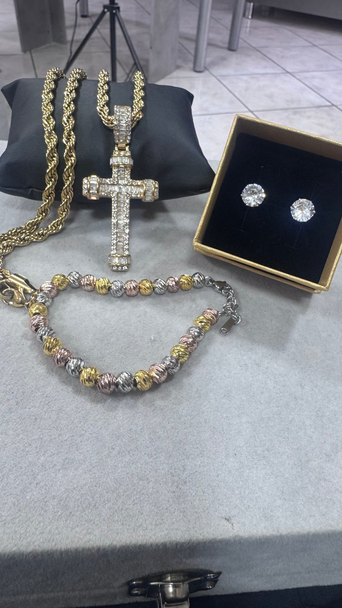 Combo tris Diamond acciaio *777