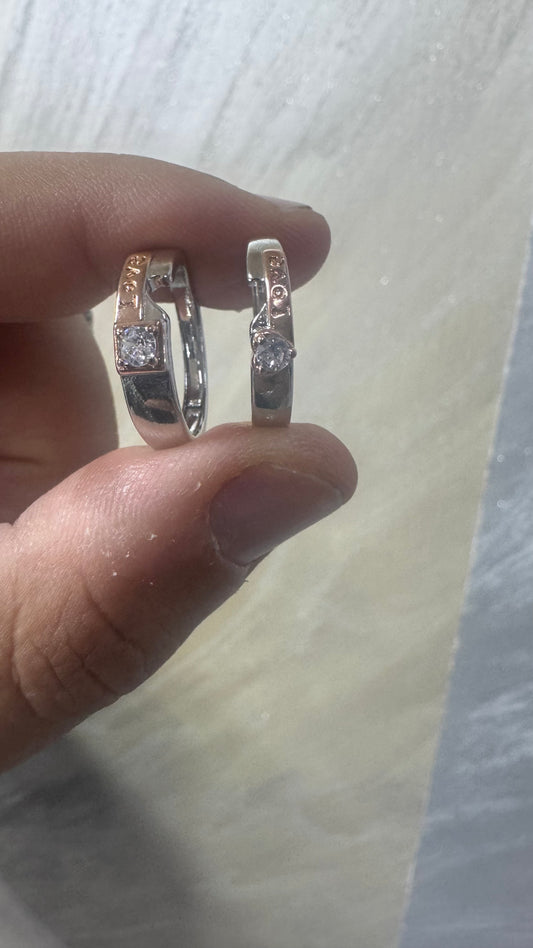 Coppia fedi/fedine Argento *08
