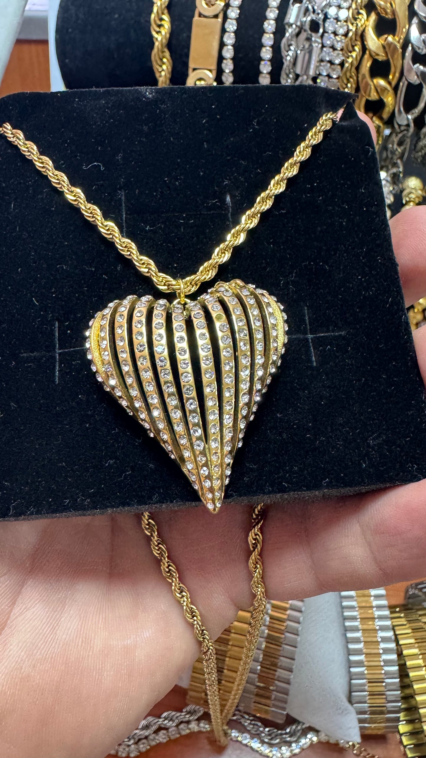 Collana con cuore acciaio *28