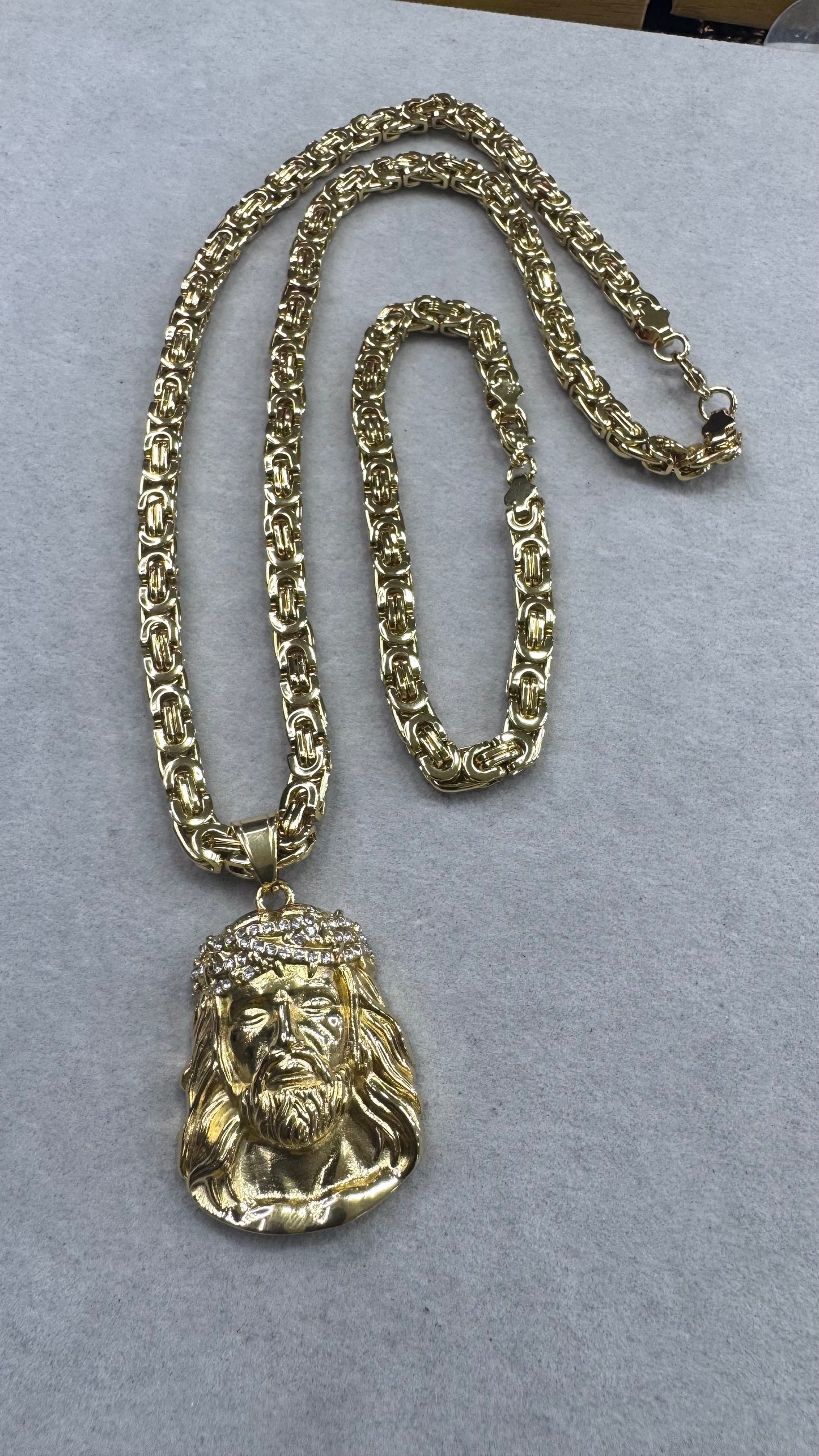 Combo Kit Gesù acciaio oro *238