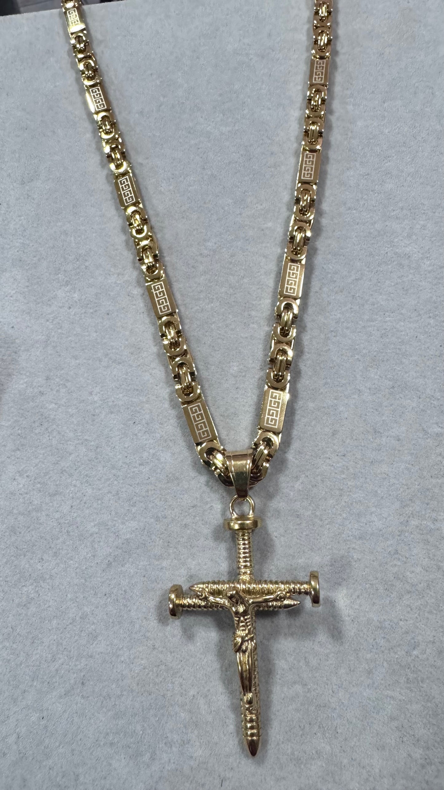 Combo Kit croce Chiodo acciaio oro *253