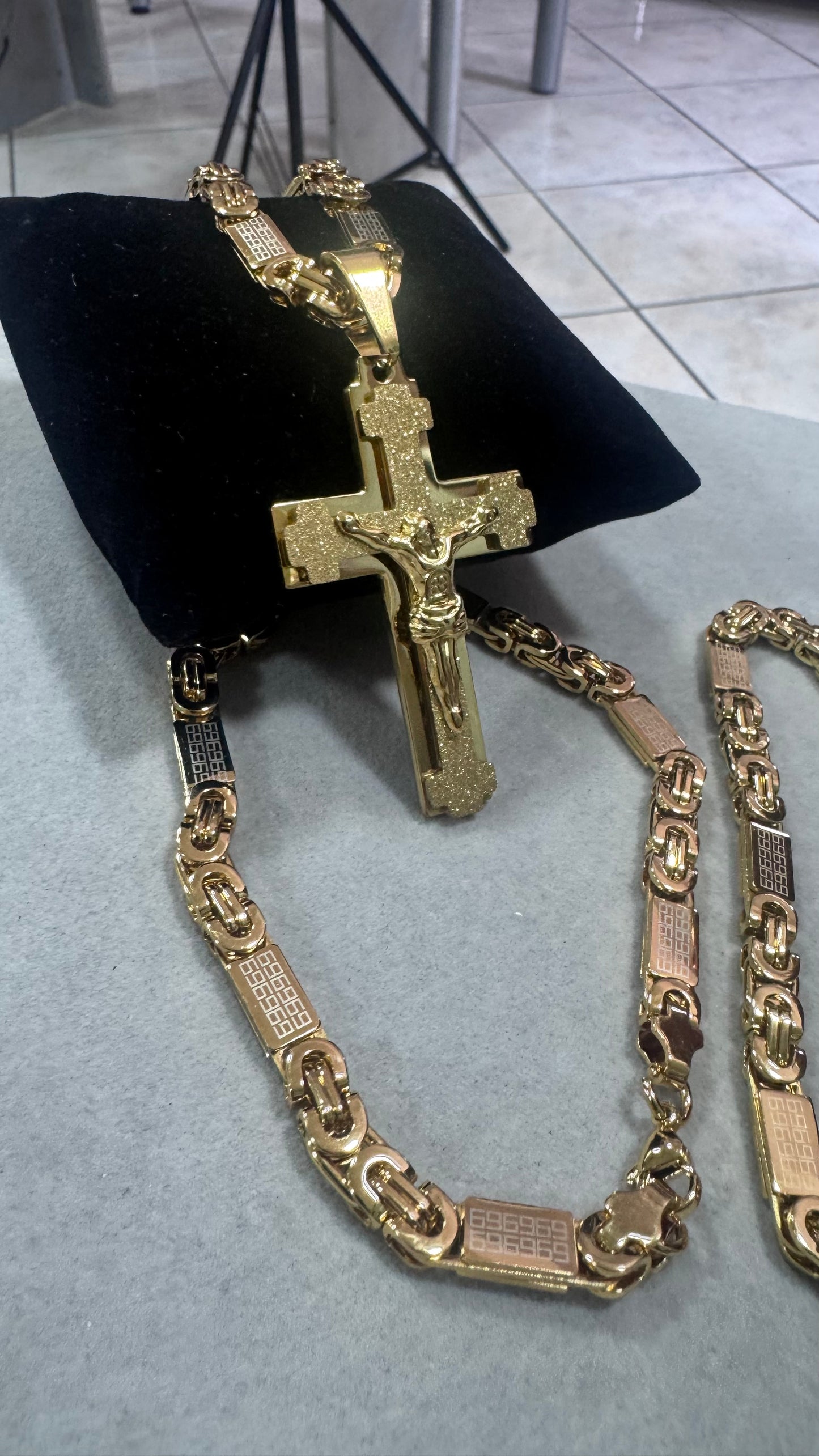 combo kit croce Acciaio oro*173