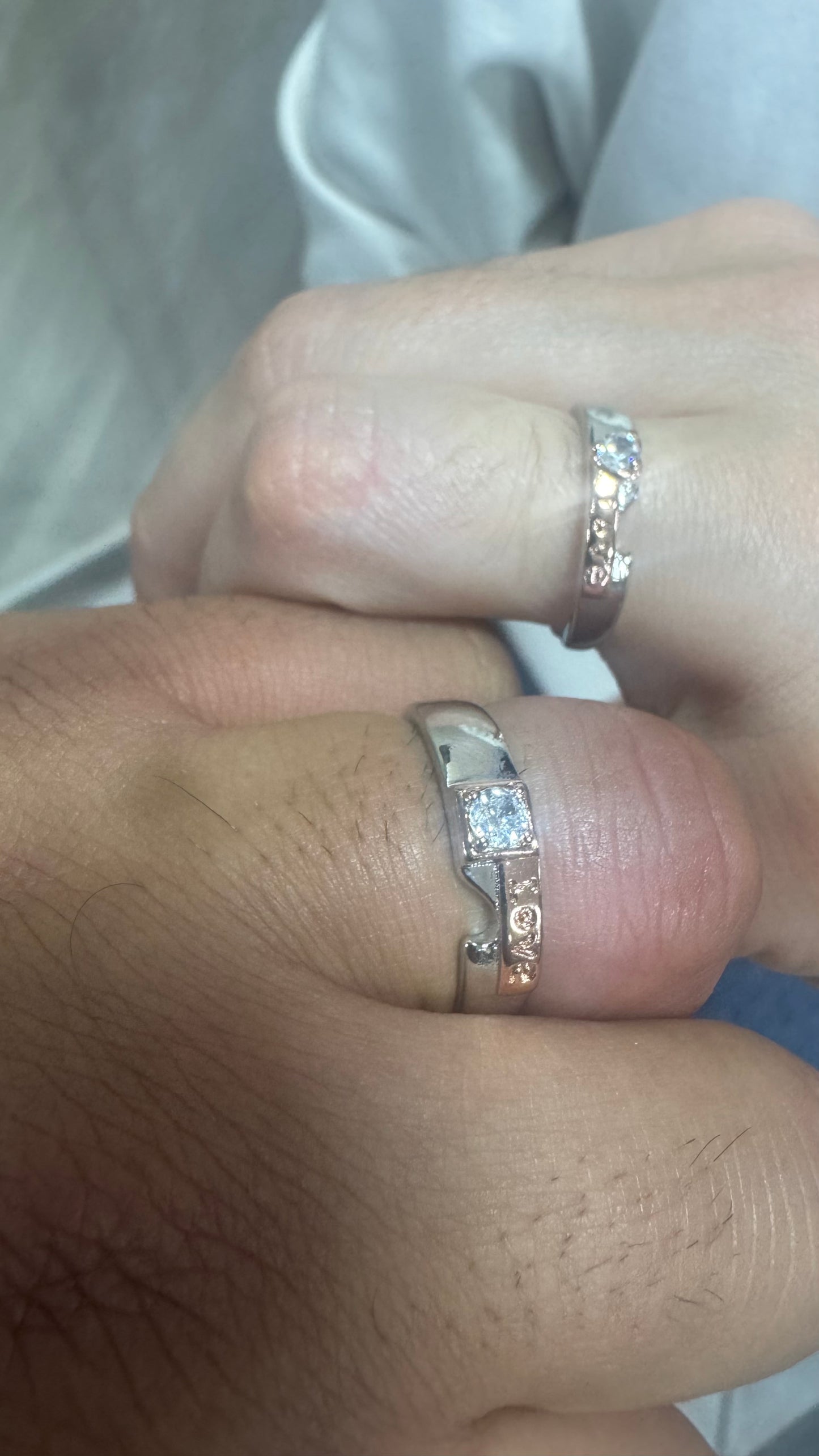 Coppia fedi/fedine Argento *08