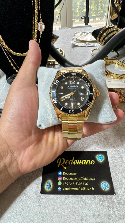 Orologio acciaio oro *06