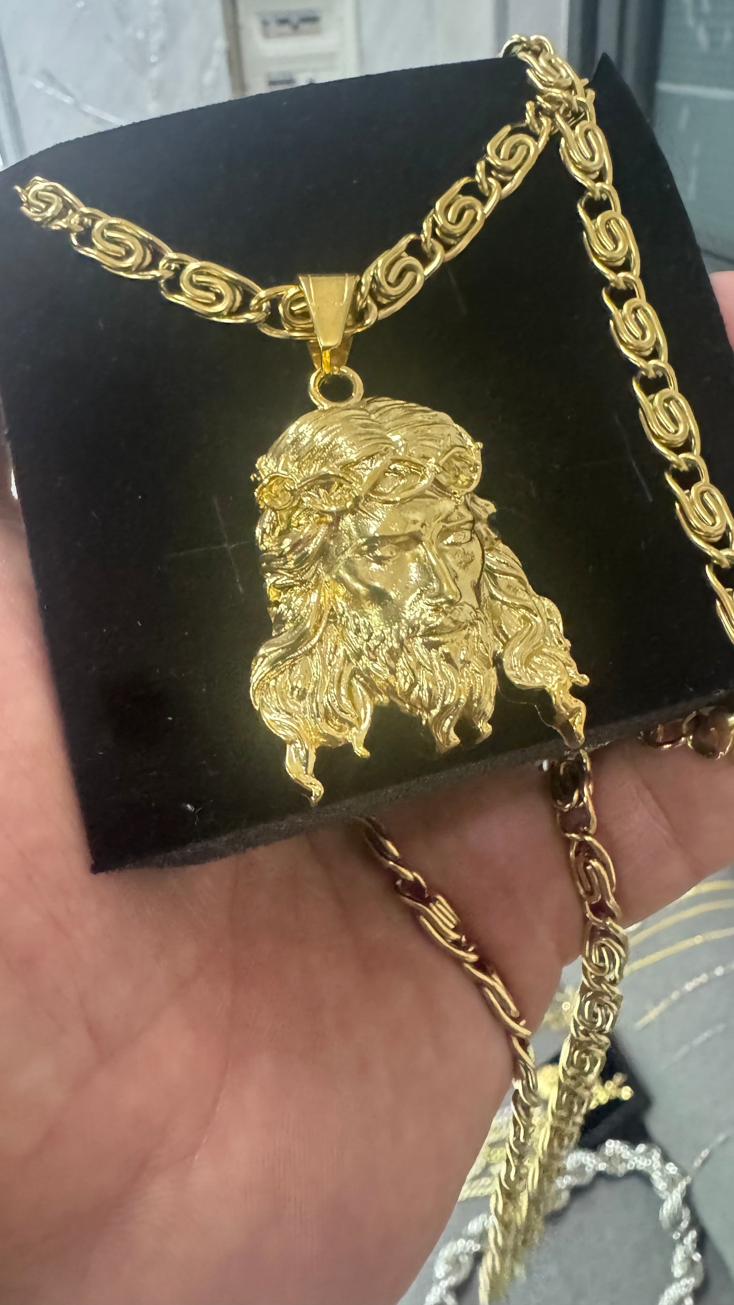 Combo kit Gesù acciaio oro *132