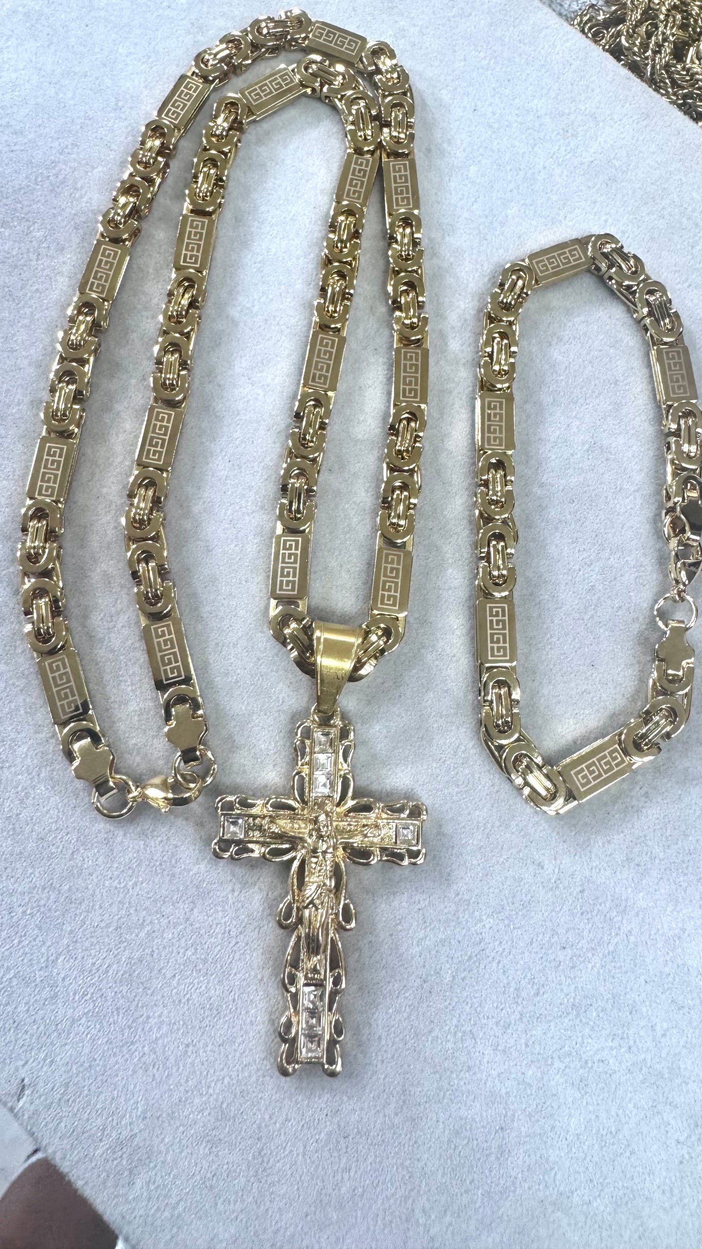 combo kit croce Acciaio oro*186
