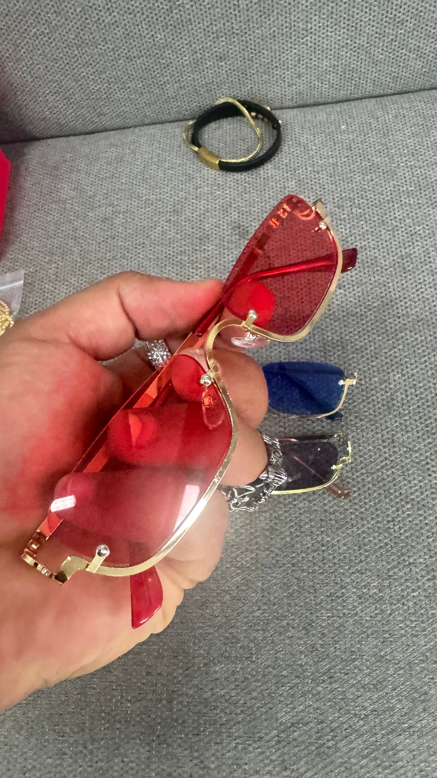 Occhiali rosso unisex *54