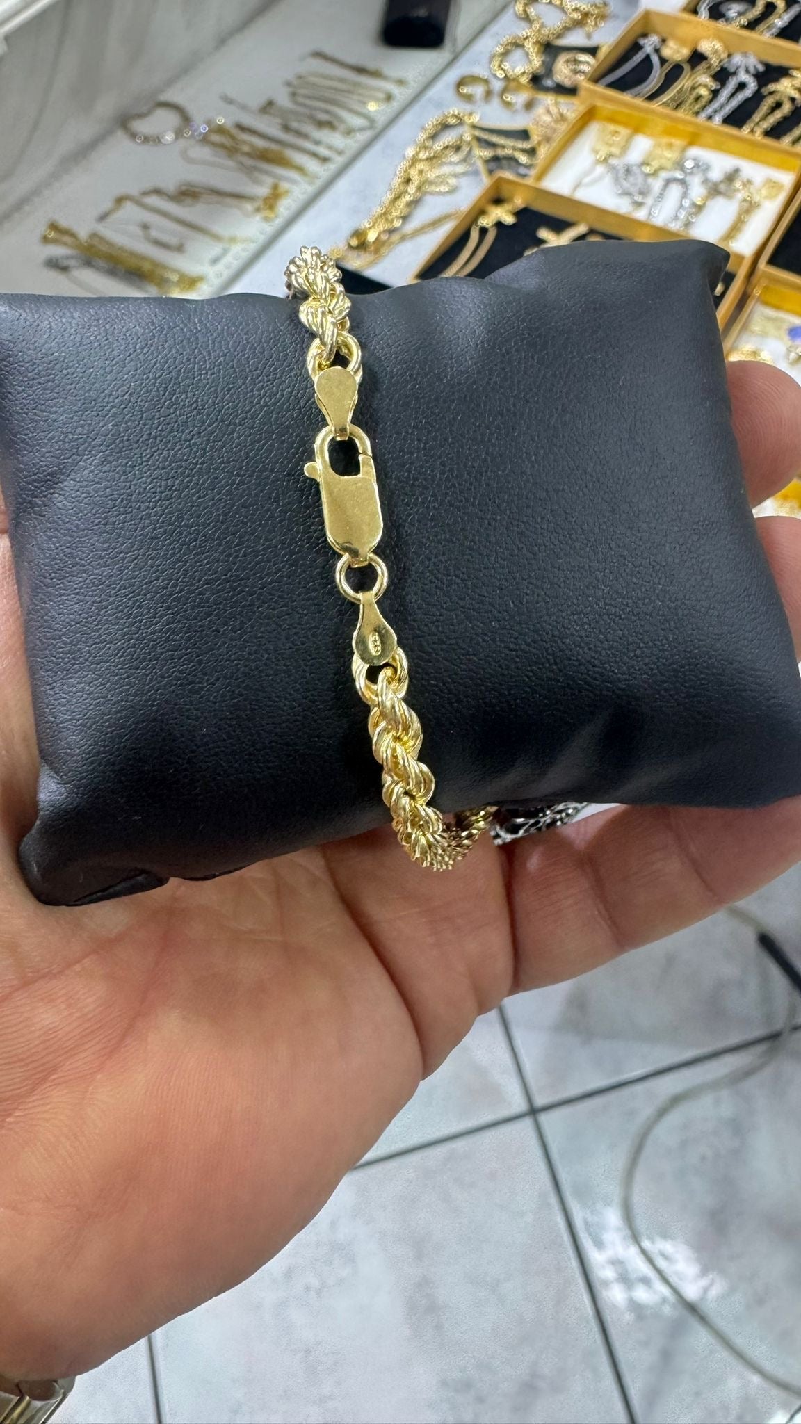 Bracciale a corda in argento 925